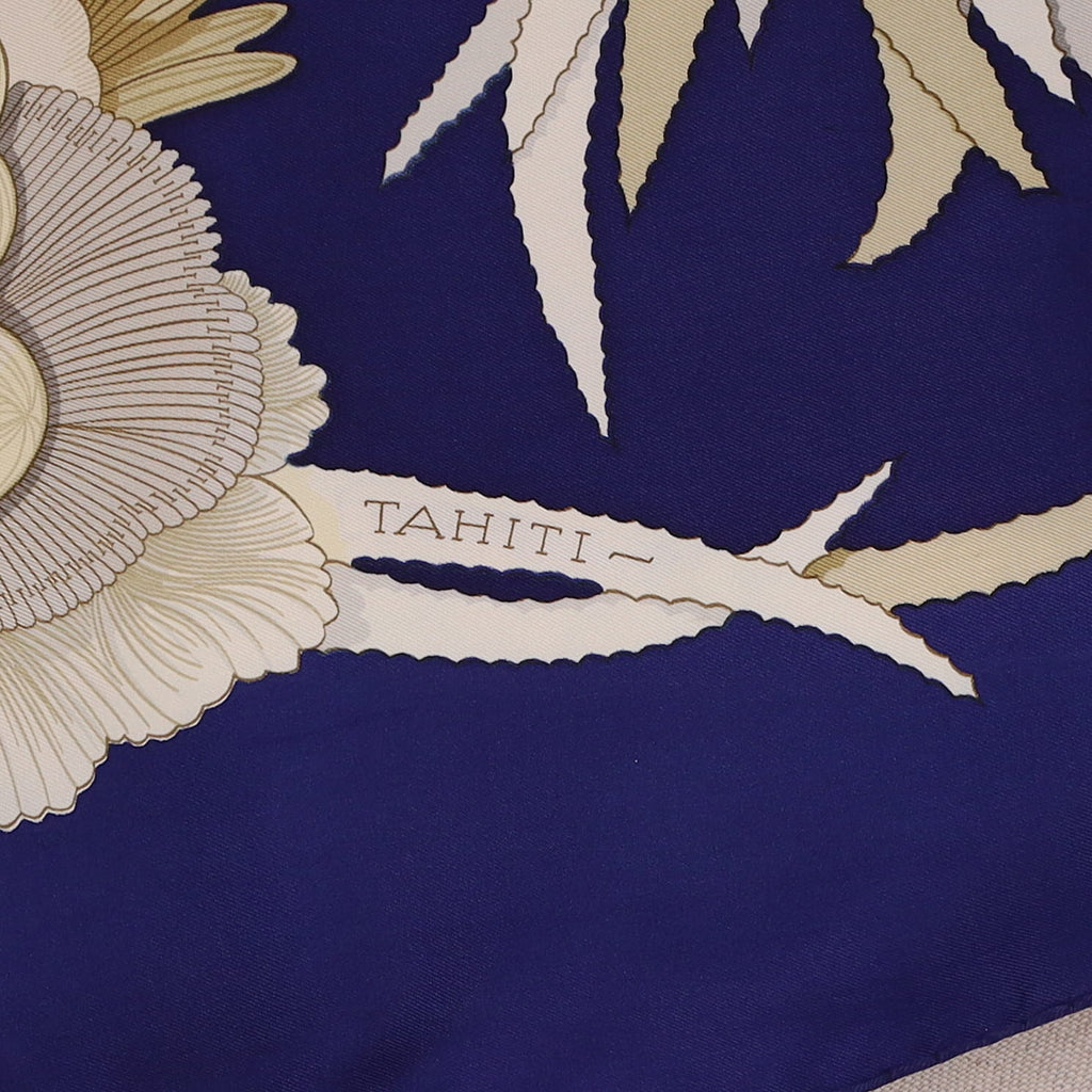 Quite Rare Hermès Tahiti Silk Scarf