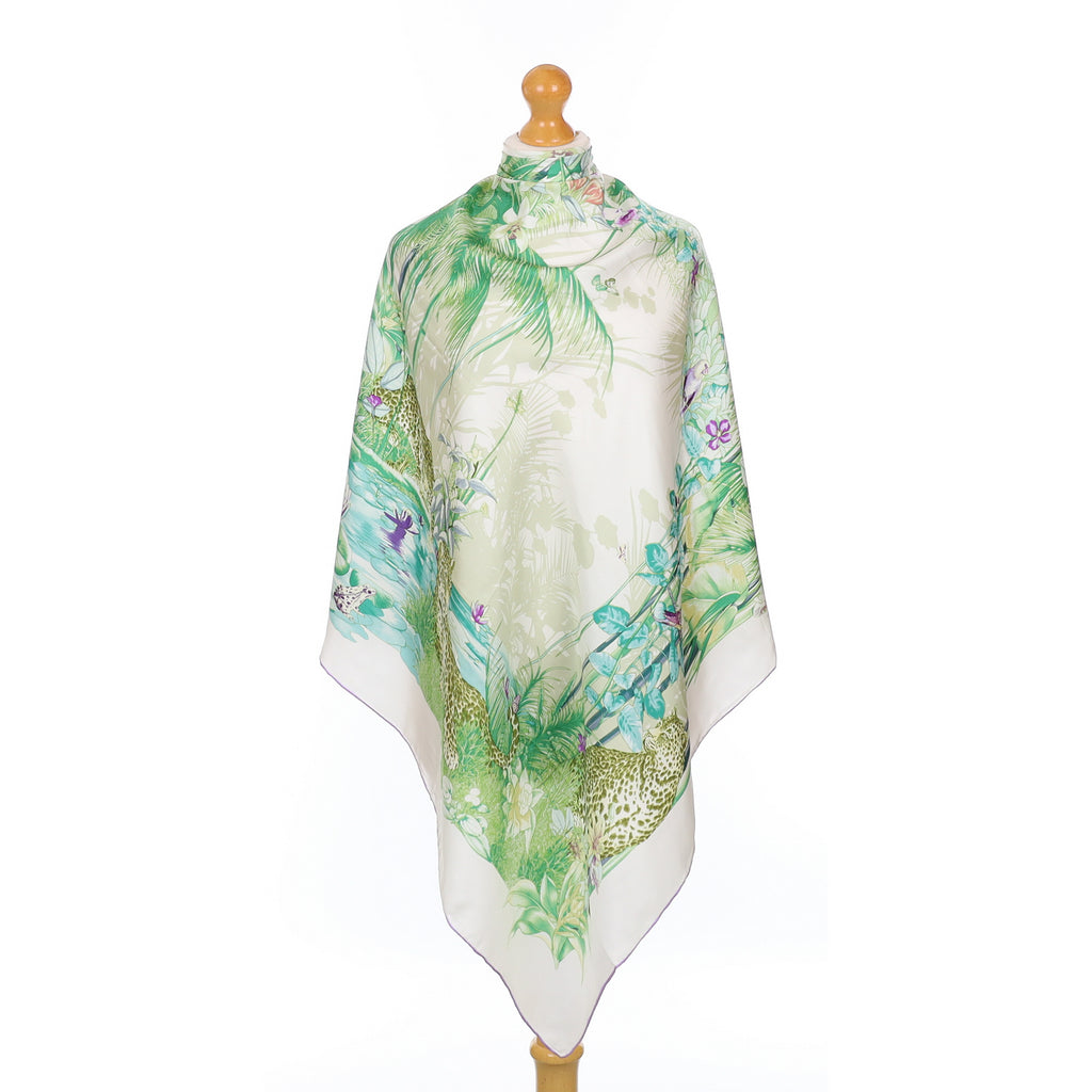 Brand New Wild Cat Design Silk Scarf
