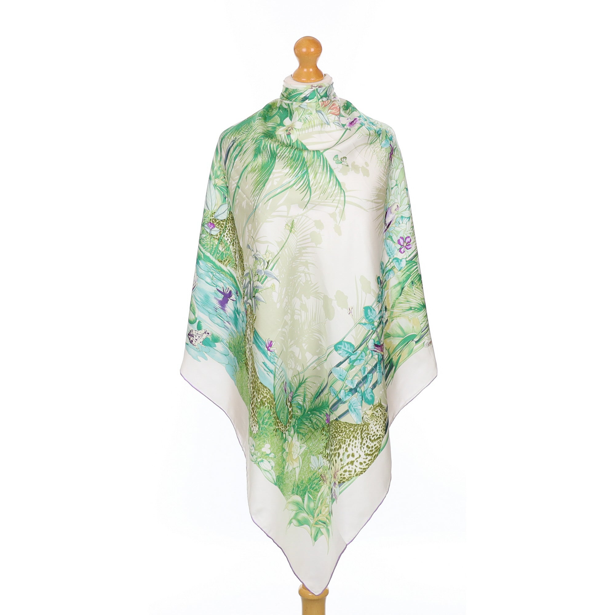 Brand New Wild Cat Design Silk Scarf
