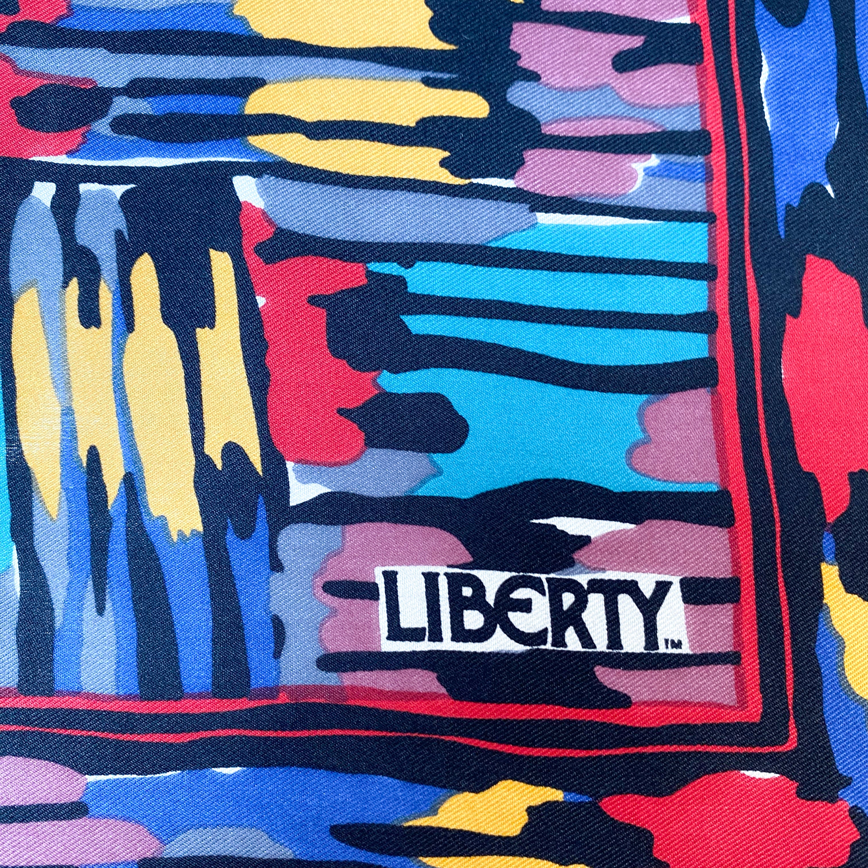 Colourful Liberty Vintage Silk Scarf