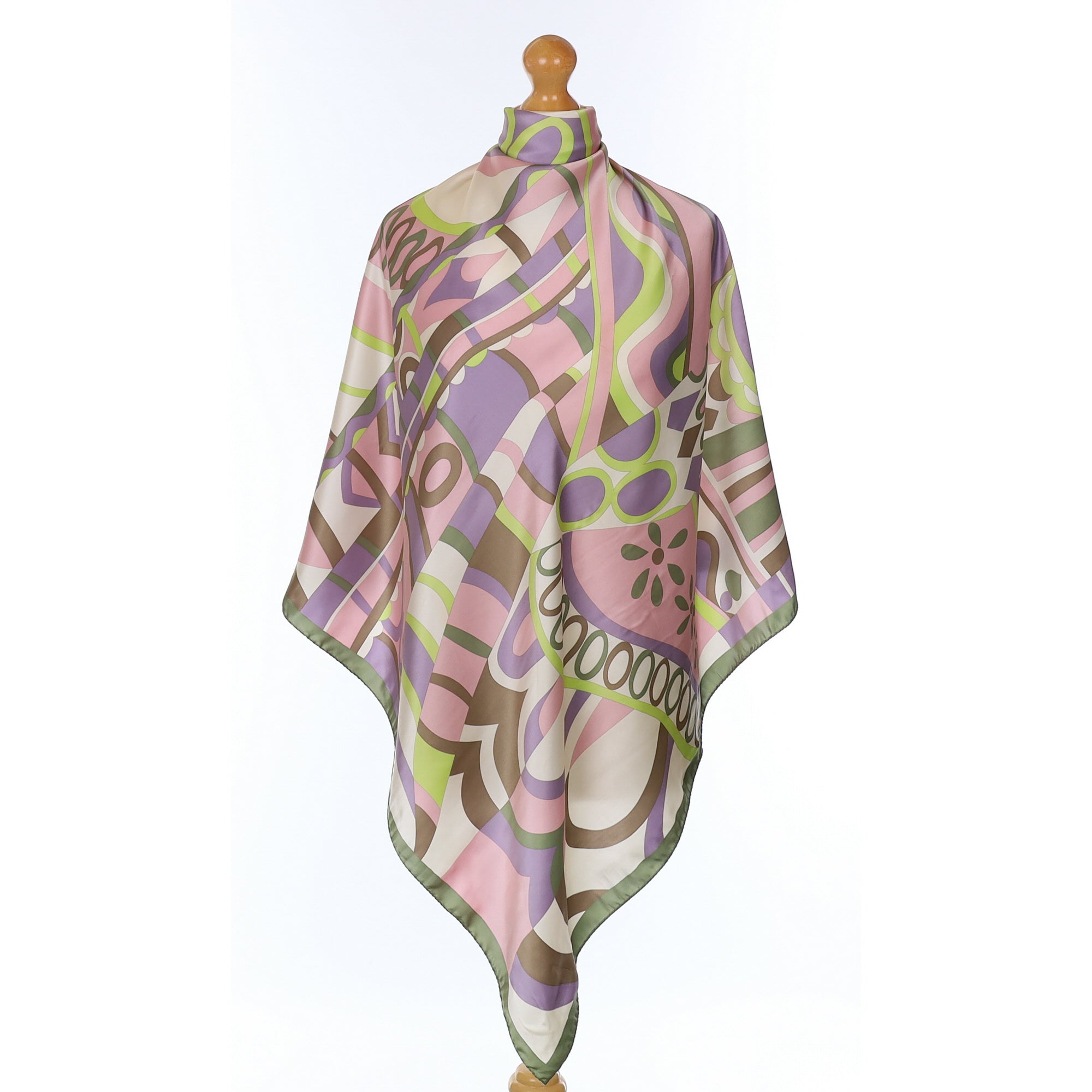 Retro Design Silk Scarf