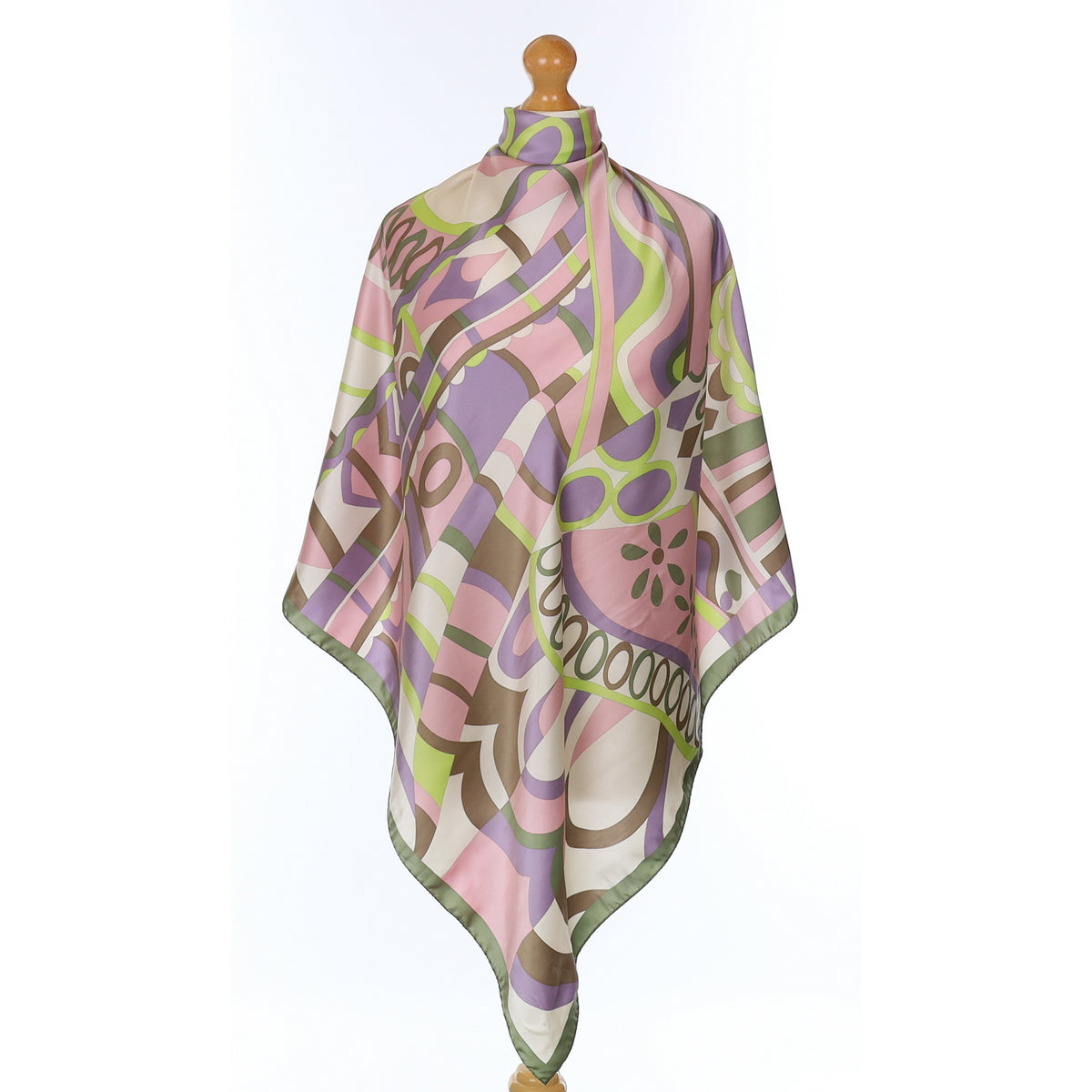 Retro Design Silk Scarf