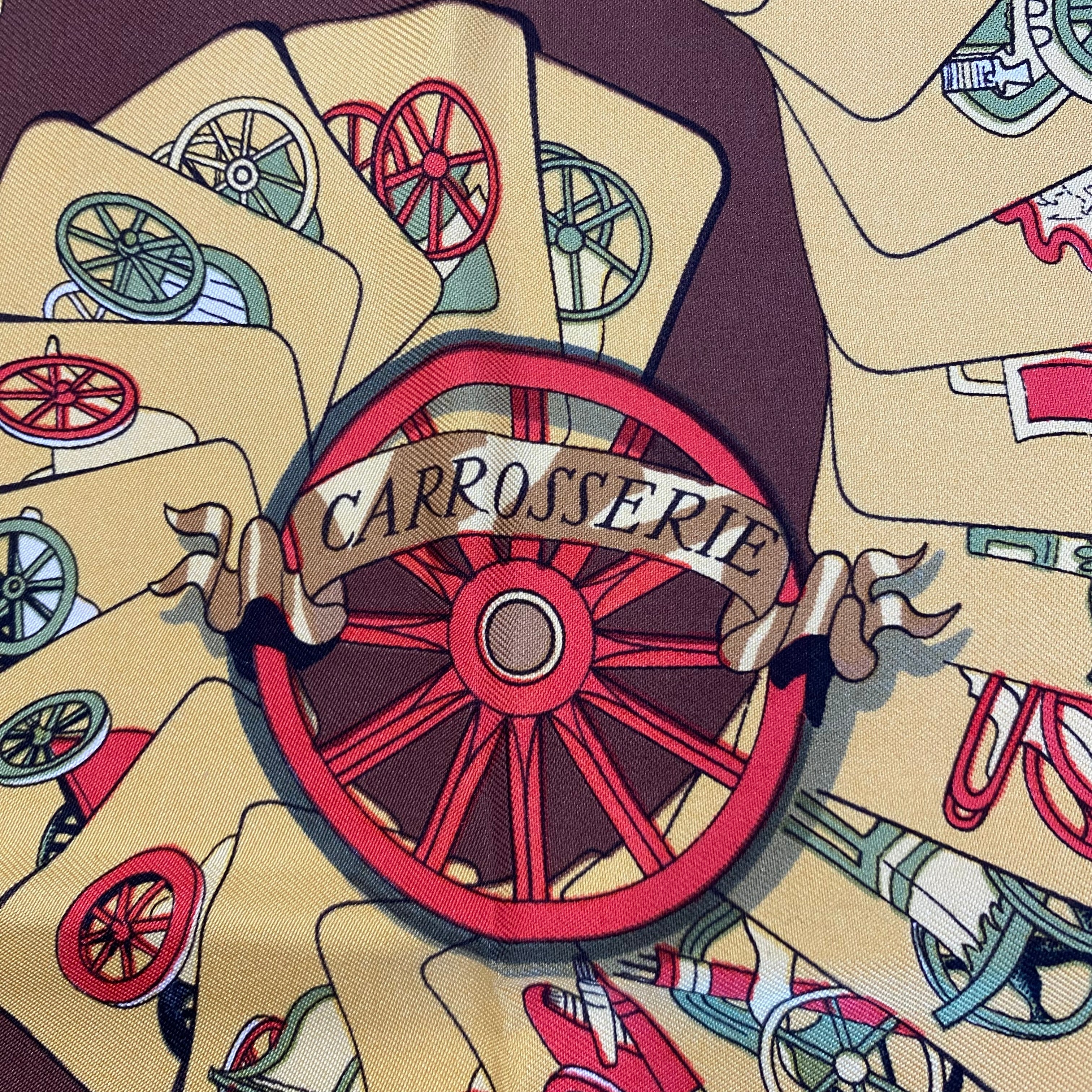 Hermès Carrosserie Silk Scarf Quite Rare