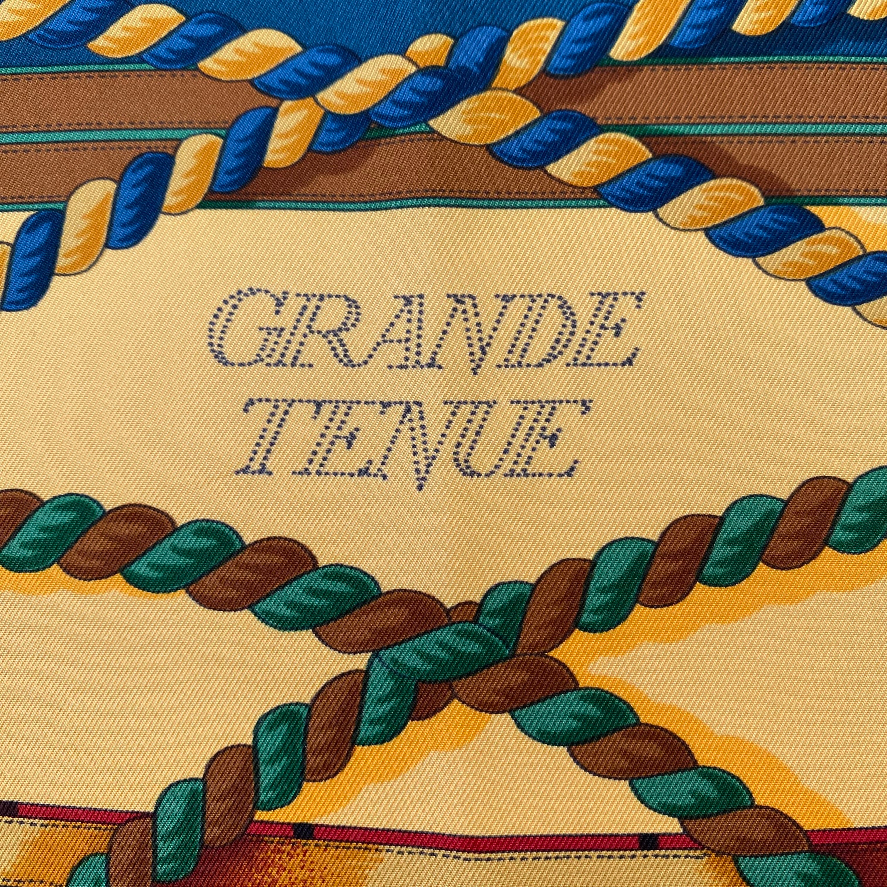 Pristine Hermès Grande Tenue Silk Scarf