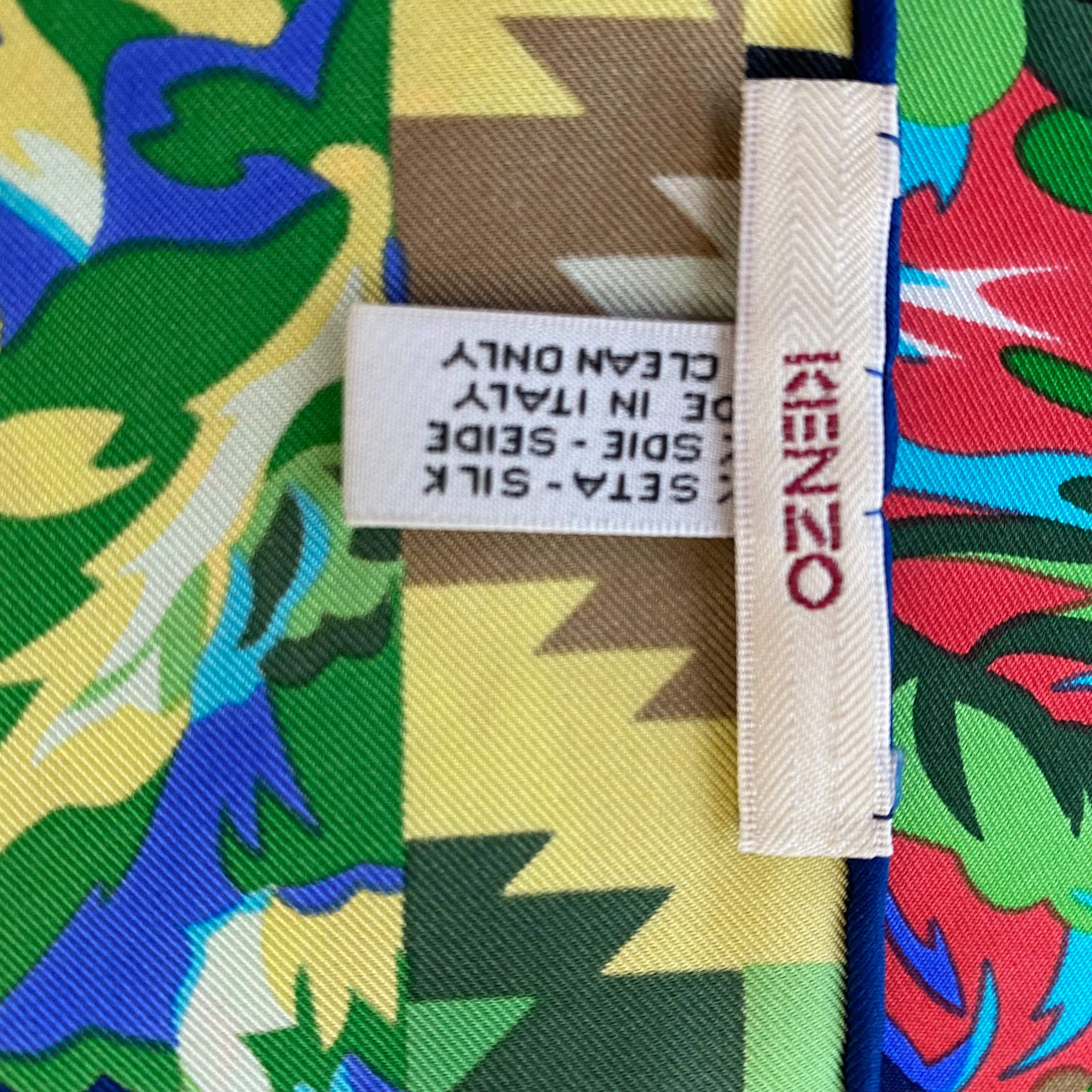 Immaculate Kenzo Designer Silk Scarf