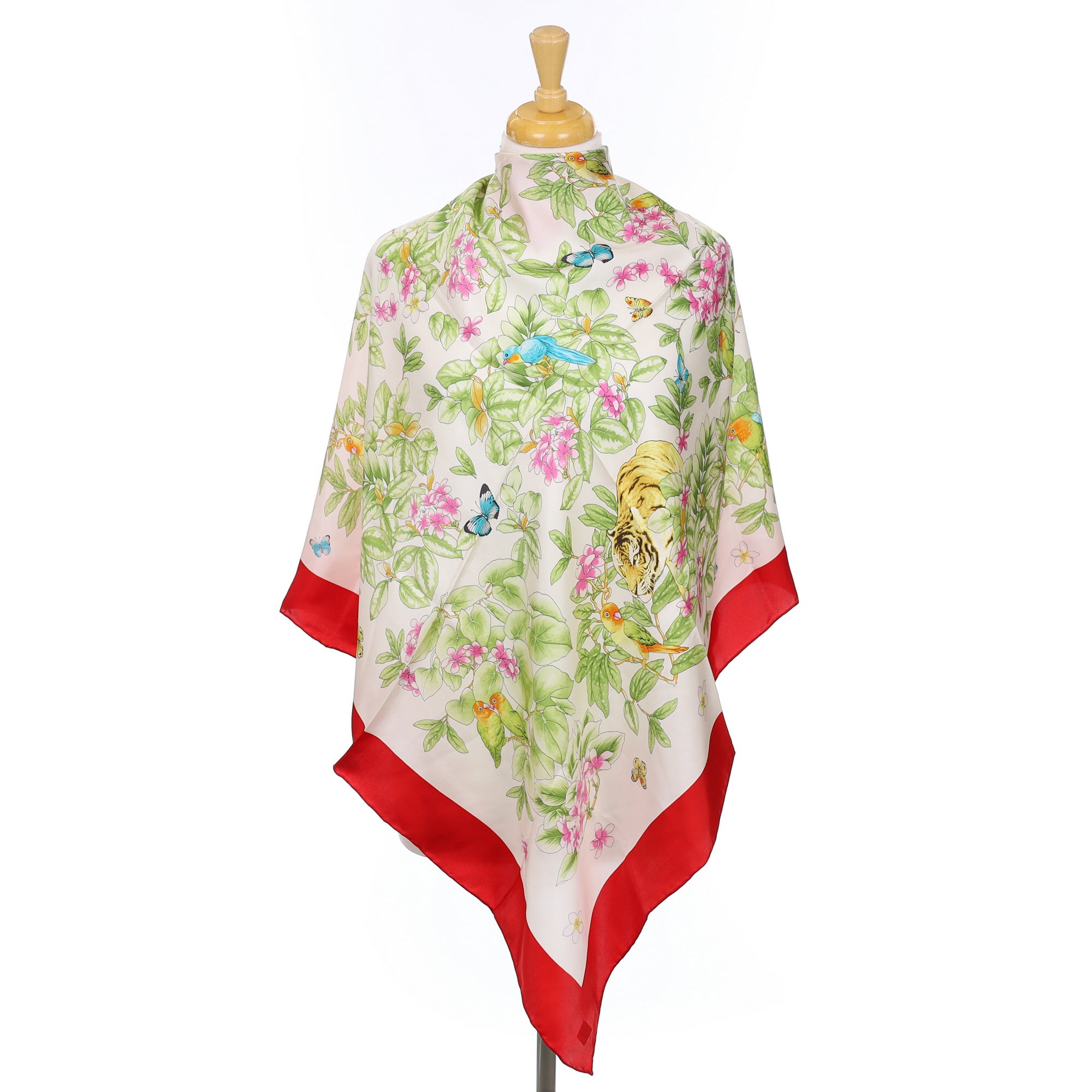 Cordings Tropical Theme Silk Scarf