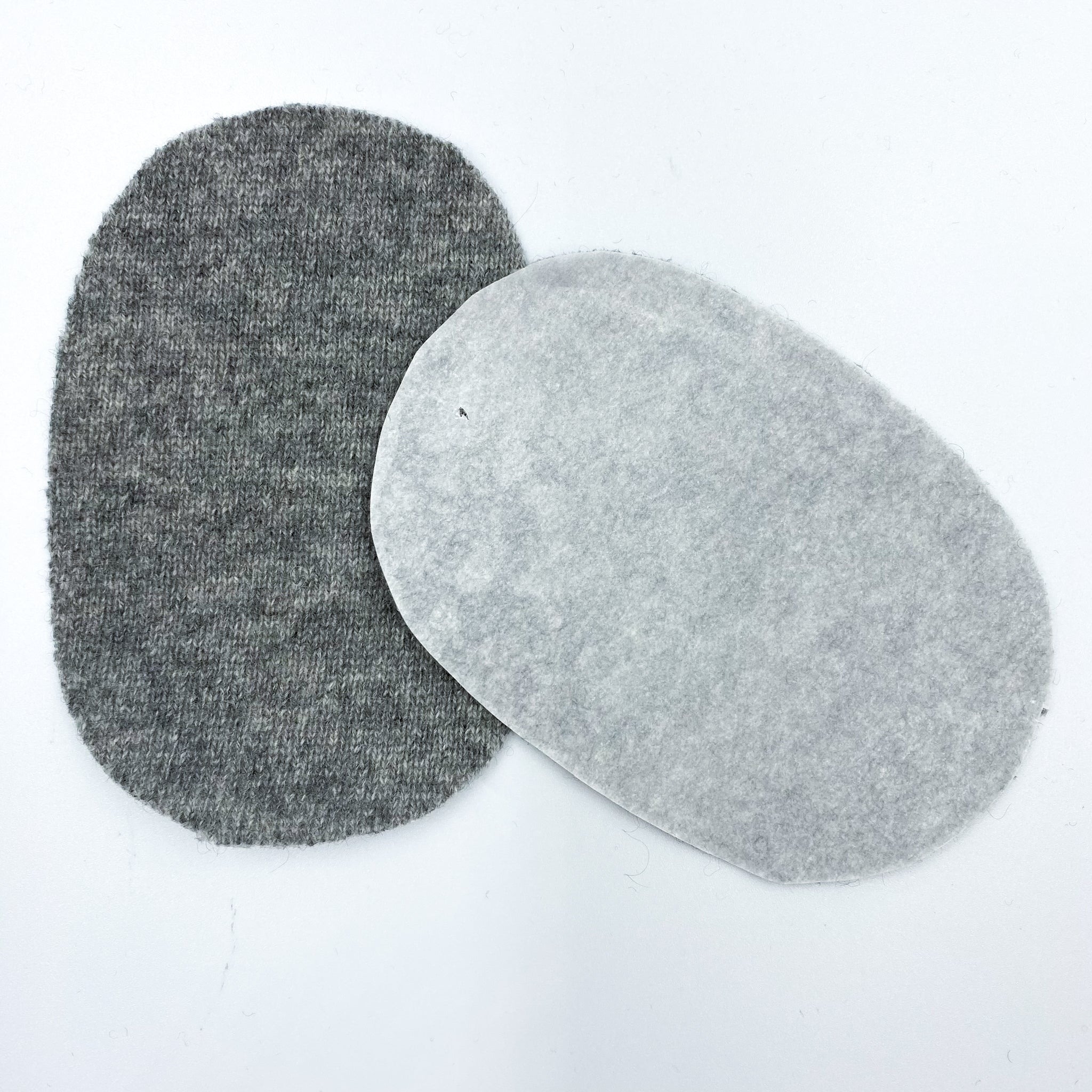 Large Pale Grey Elbow Patches - Machine Use