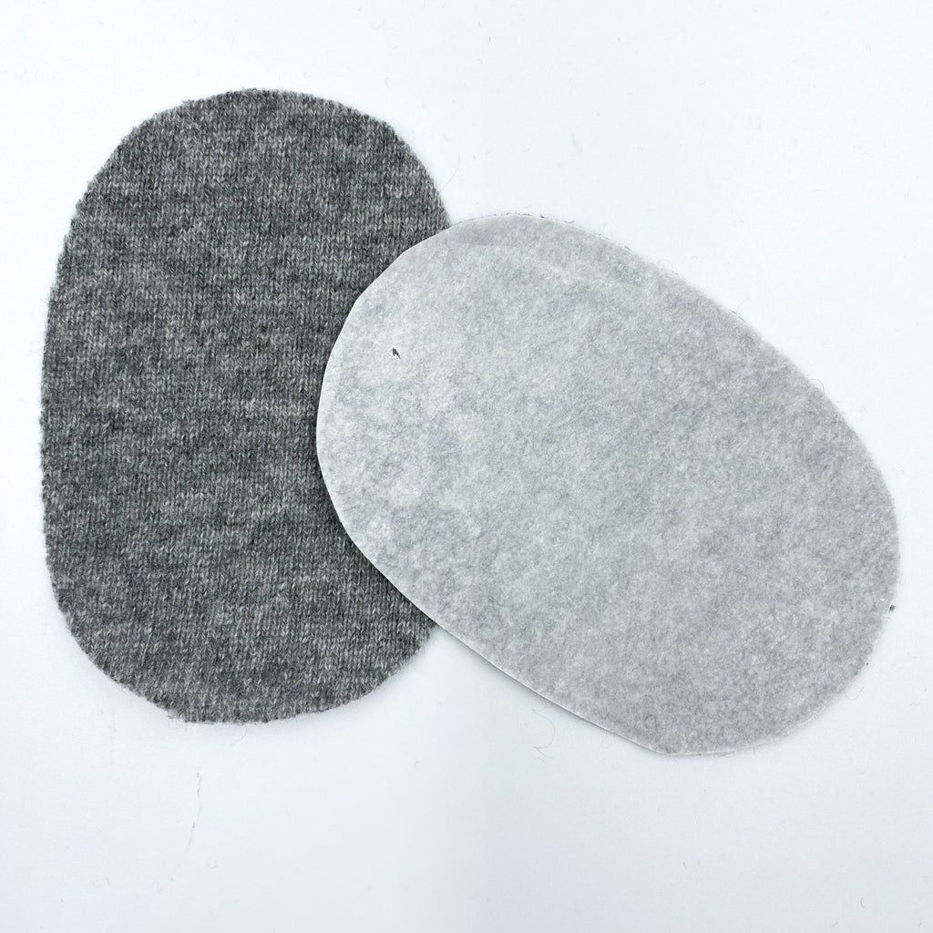 Grey Elbow Patches for Machine Use - Large