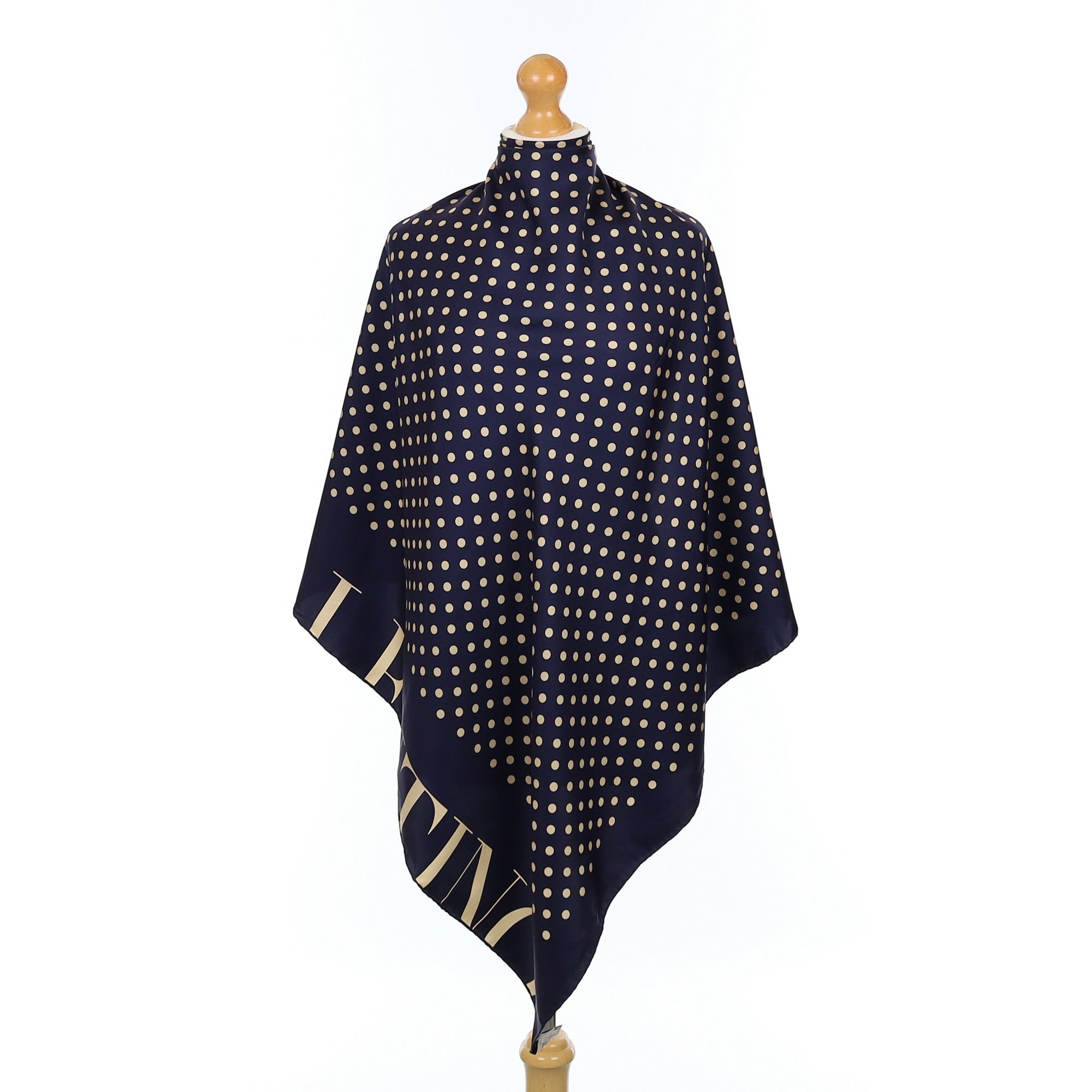 Valentino Spotty Silk Scarf
