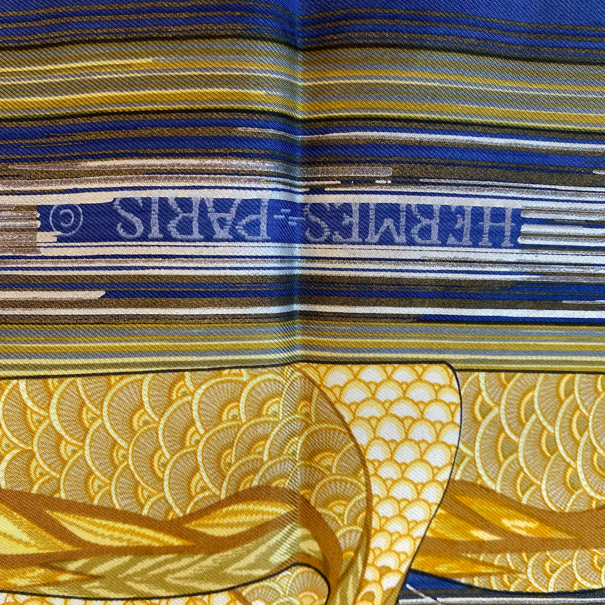 Pristine Hermès La Mare aux Canards Silk Scarf