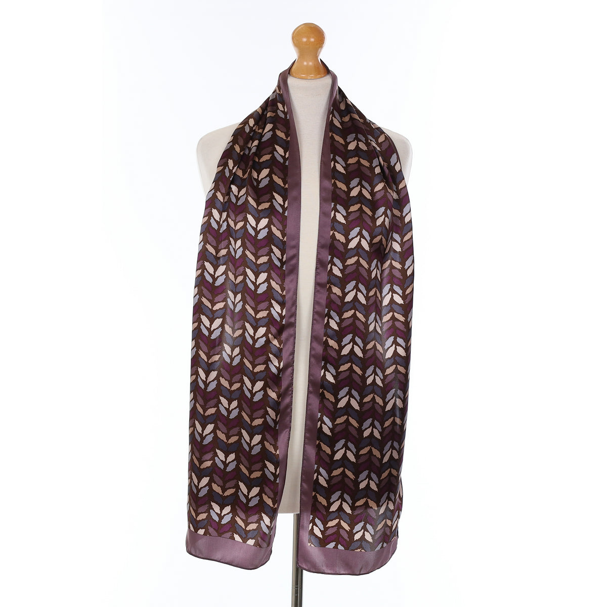 Jasper Conran Purple Abstract Silk Scarf
