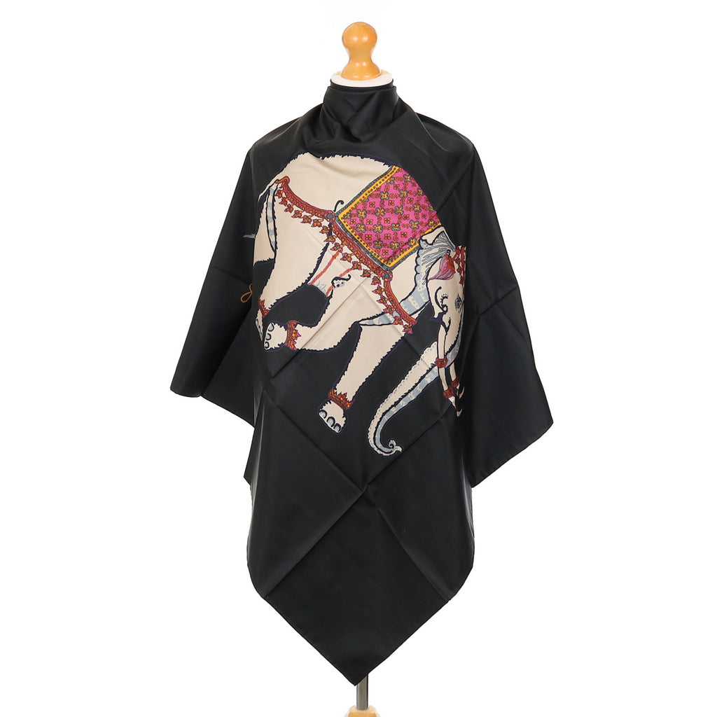 Jim Thompson Elephant Silk Scarf