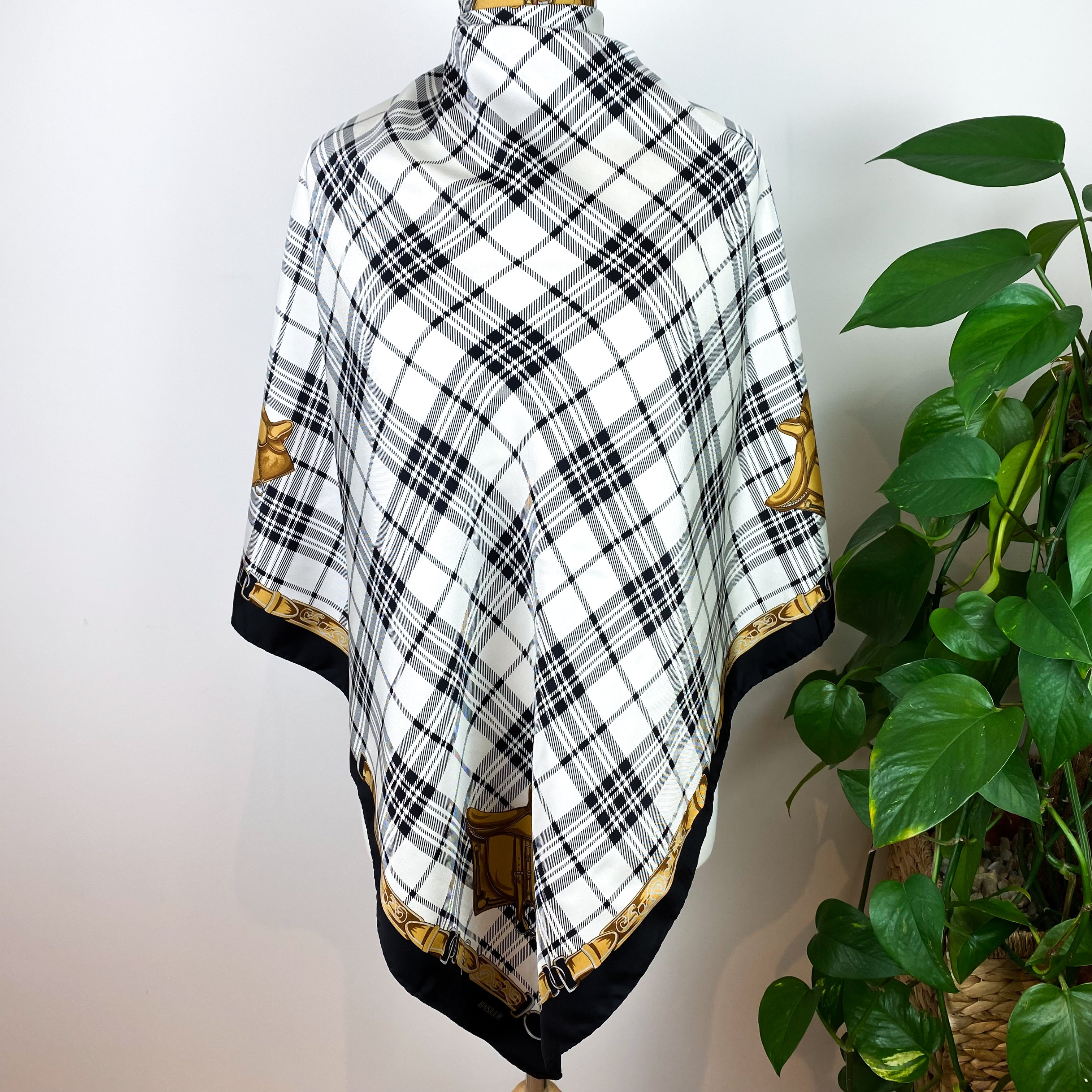 Basler Equestrian Vintage Silk Scarf