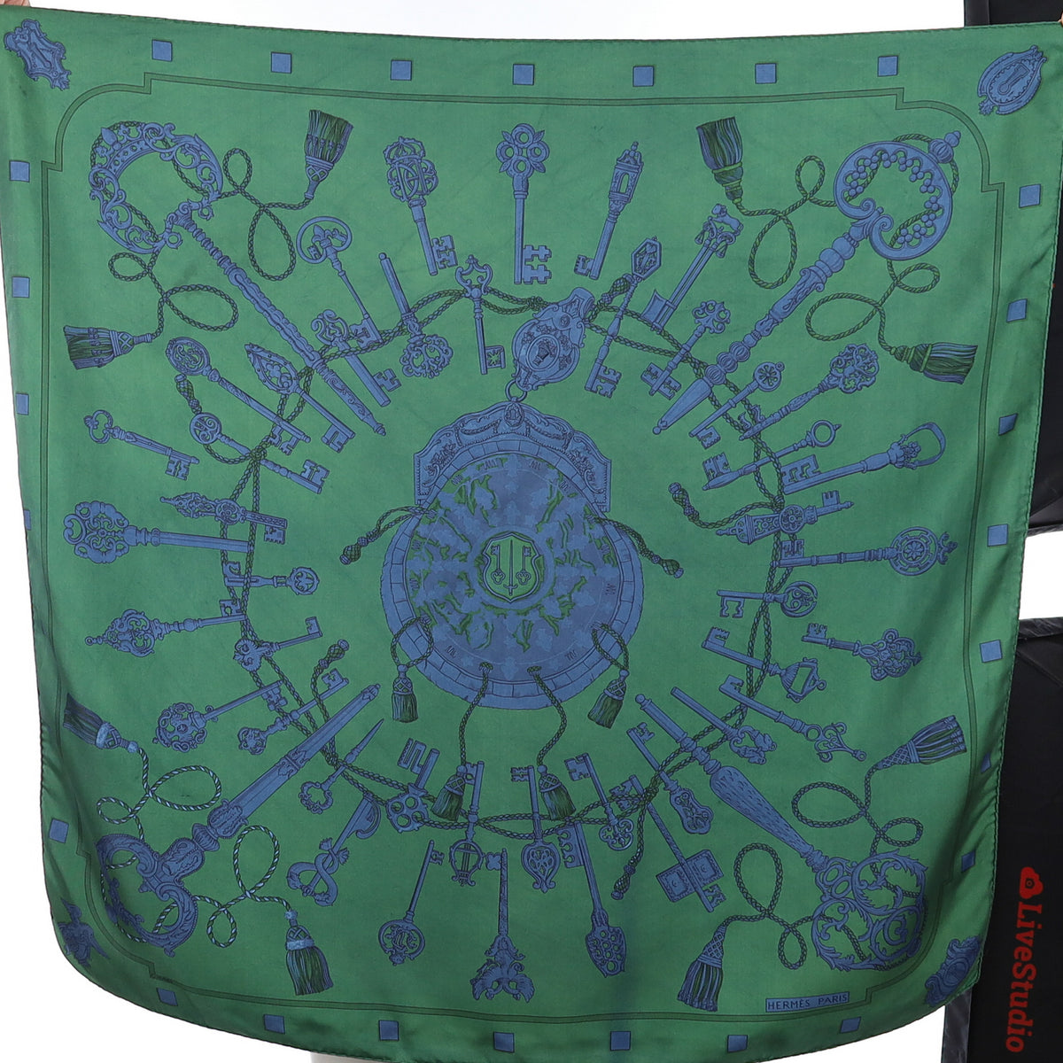 Hermès Les Clefs Silk Scarf