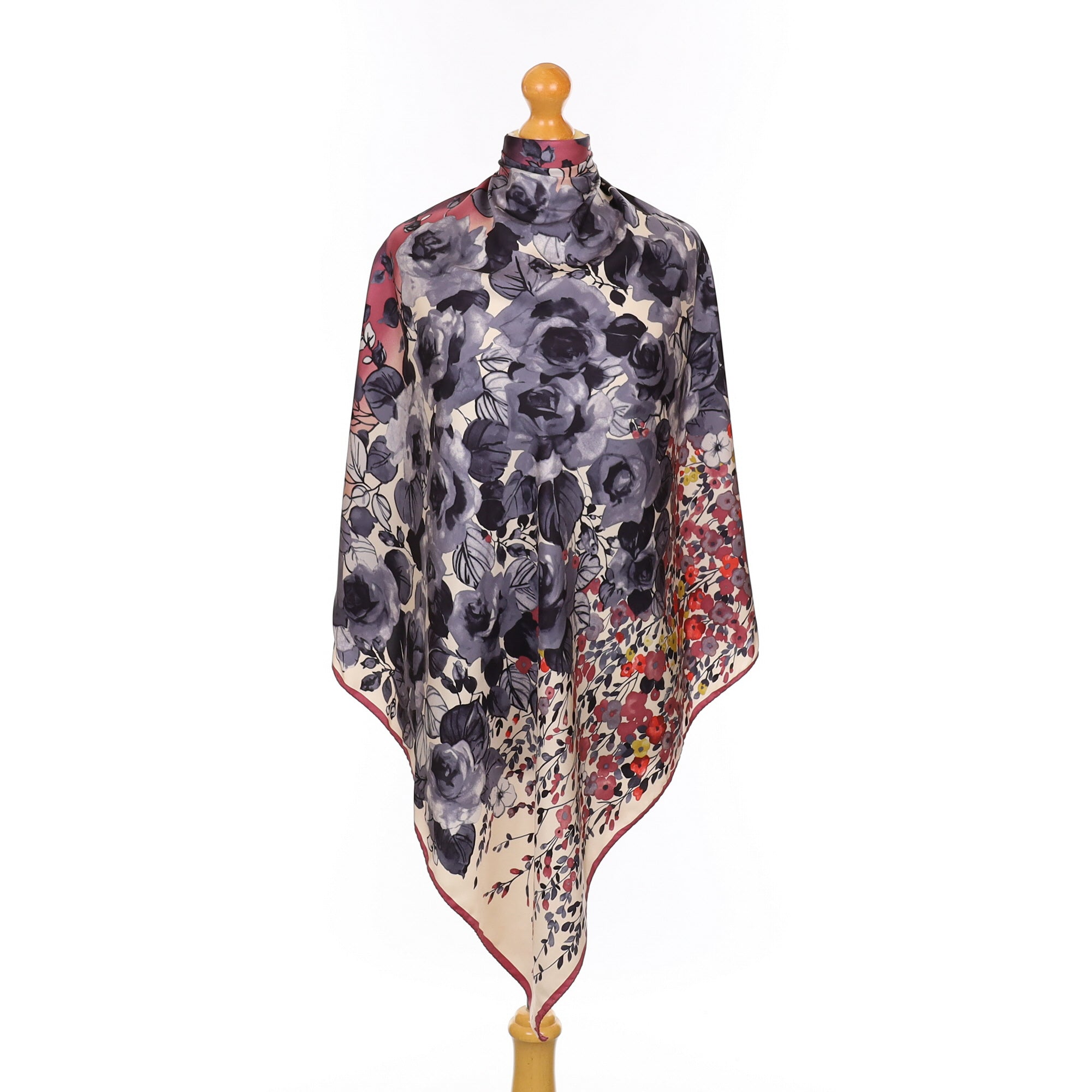 Valentino Floral Vintage Silk Scarf