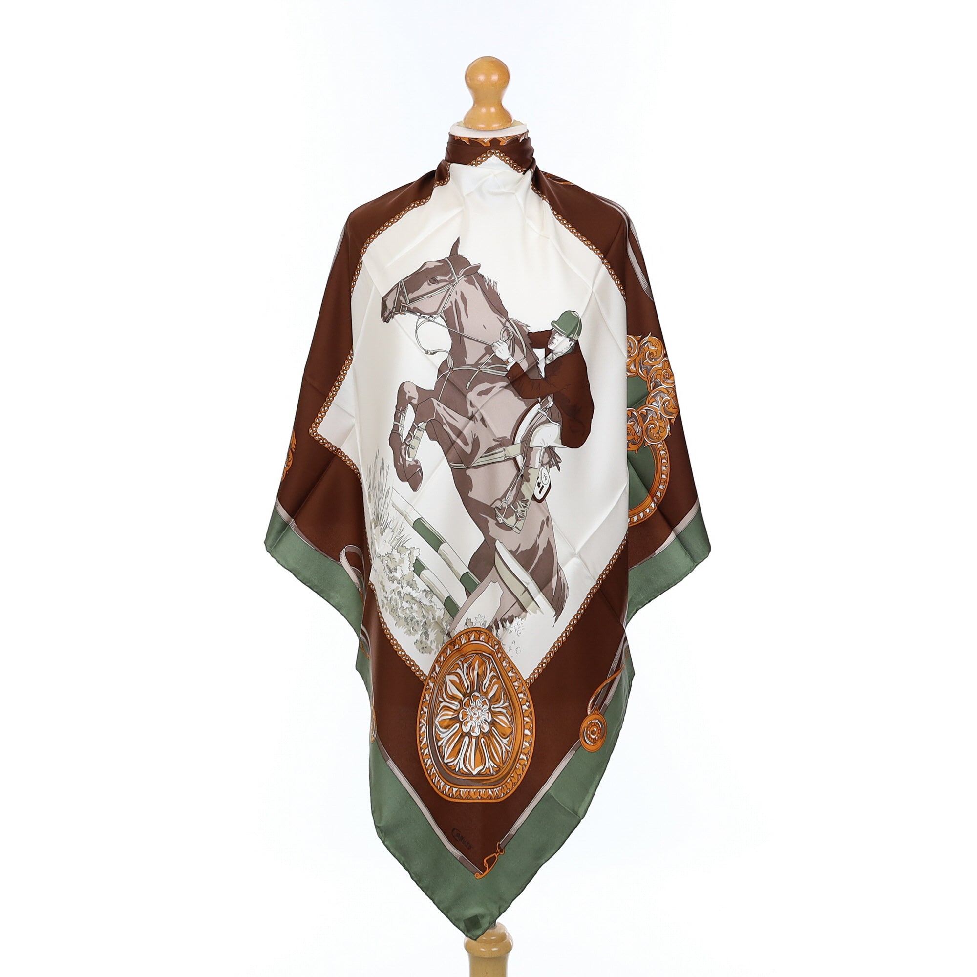 Brand New Boxed Caruso Vintage Silk Scarf