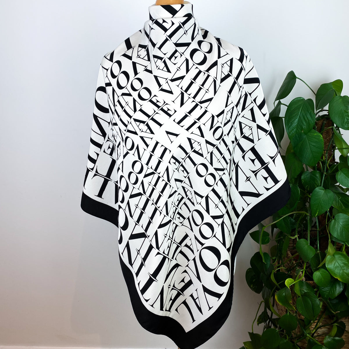 Logo Valentino Designer Silk Scarf