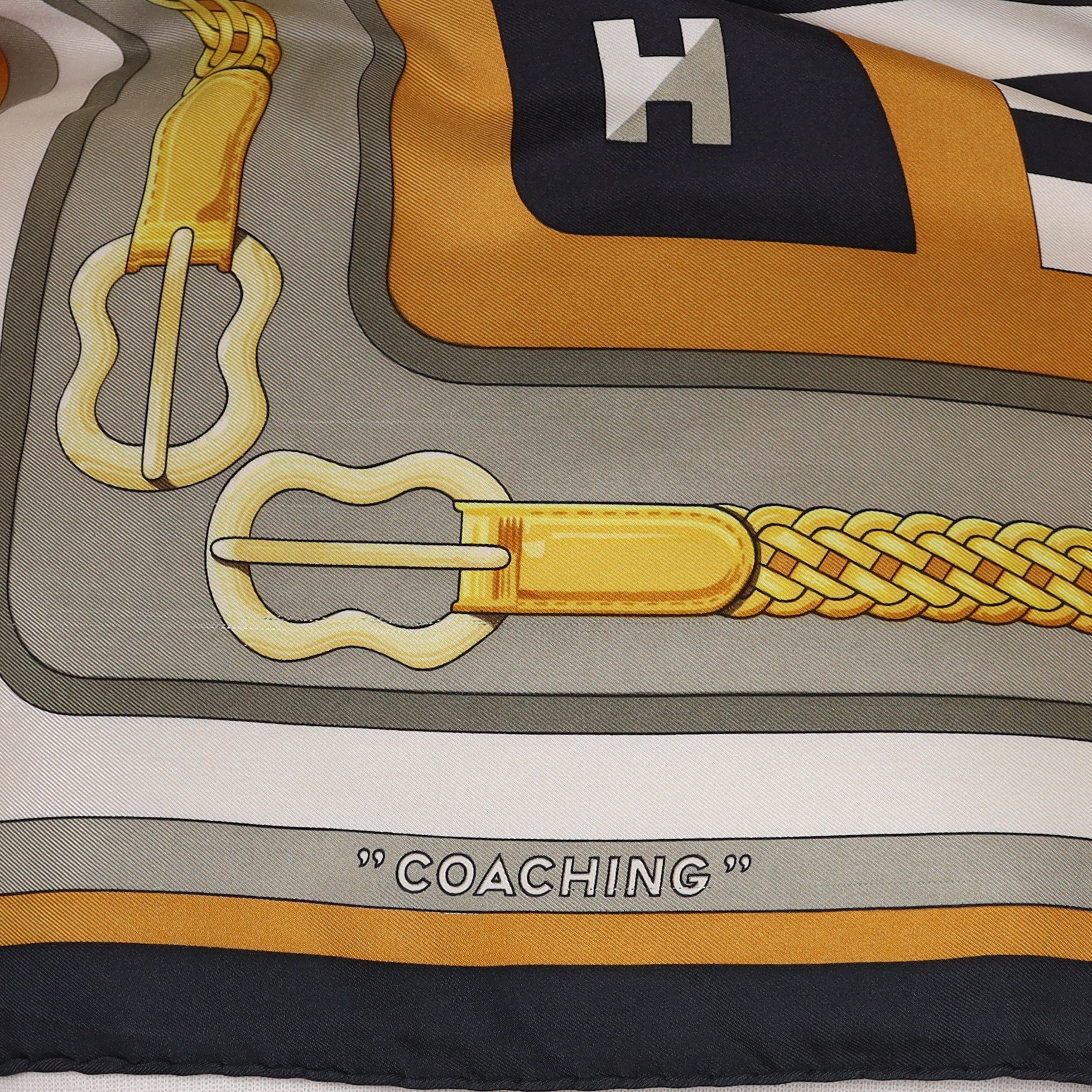 Hermès Coaching Silk Scarf