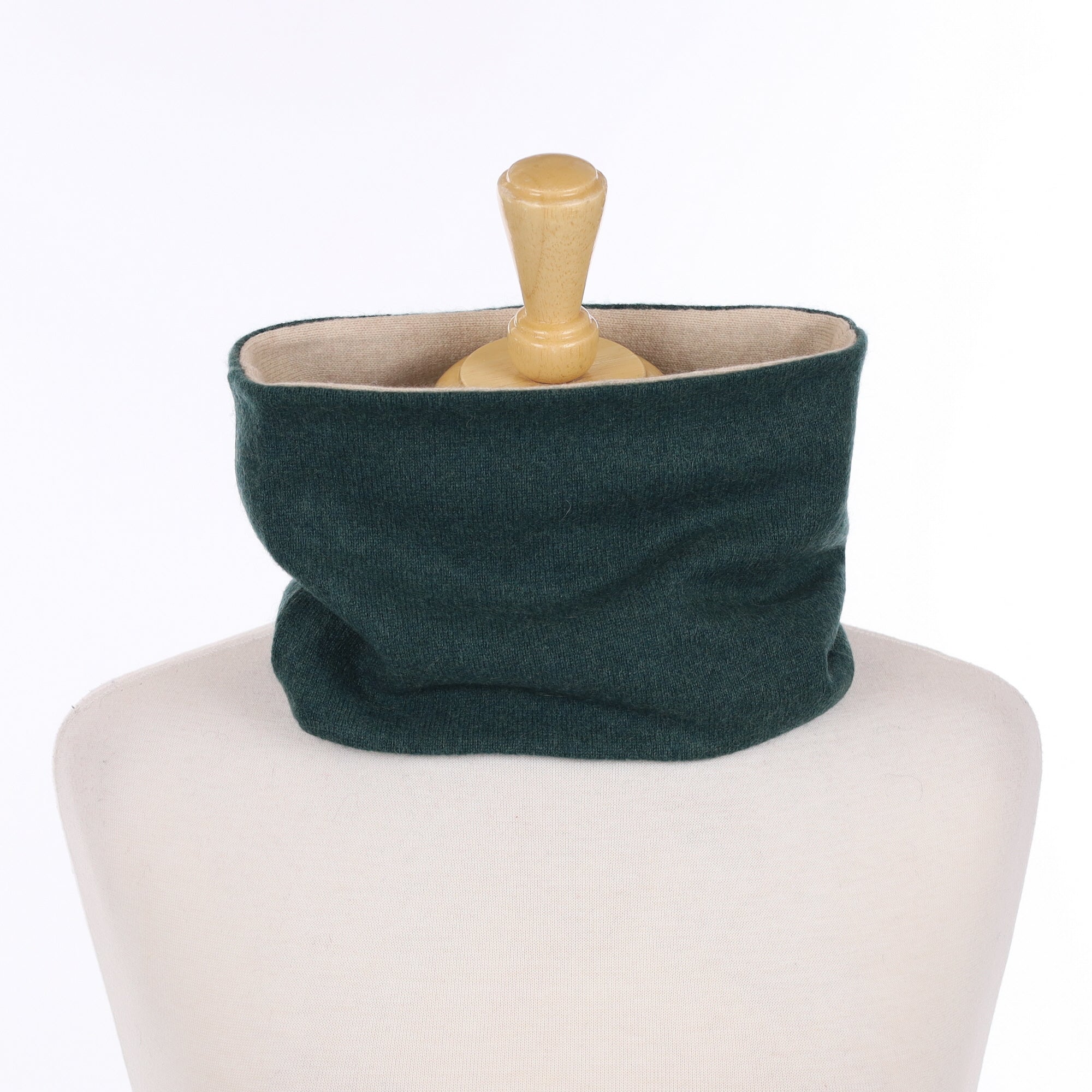 Spruce Green and Oatmeal Neck Warmer