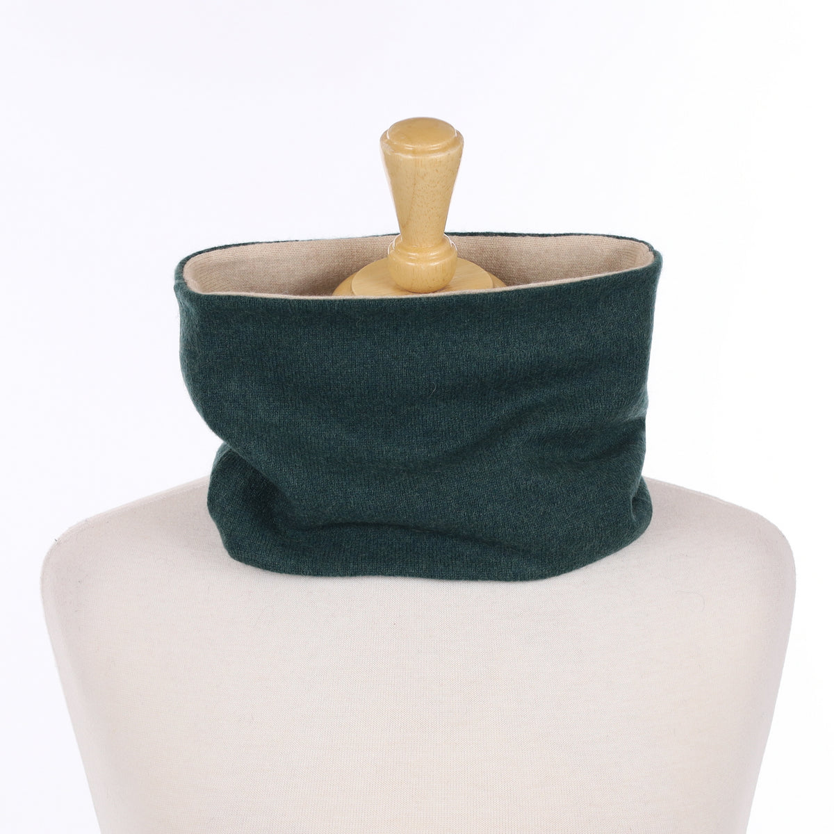 Spruce Green and Oatmeal Neck Warmer
