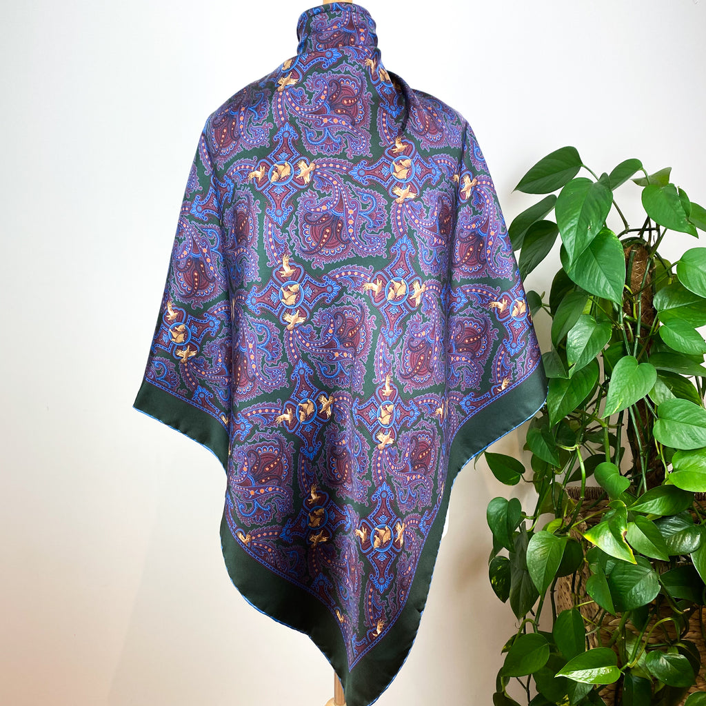 Brand New William & Son Paisley Silk Scarf