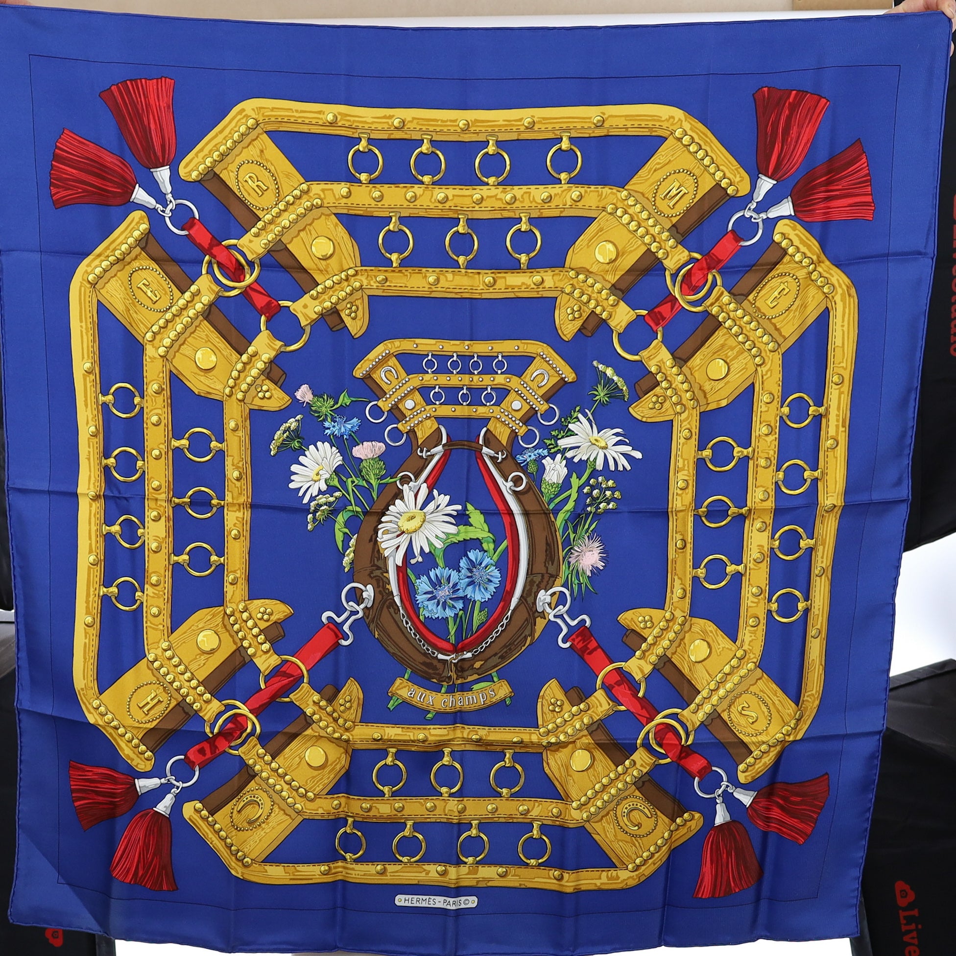 Hermès aux champs Silk Scarf