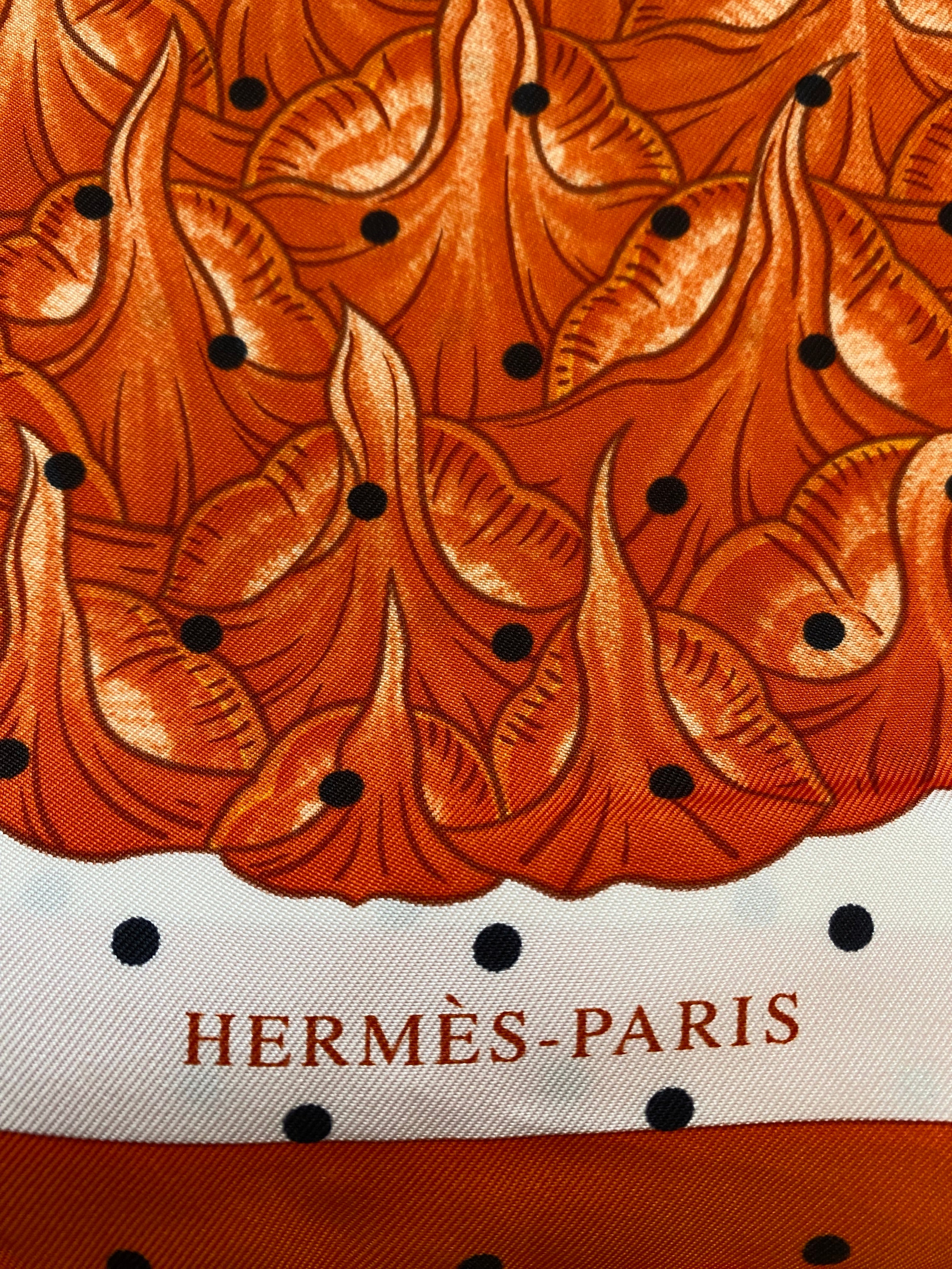 Hermès Index Bromeliaceae Silk Scarf