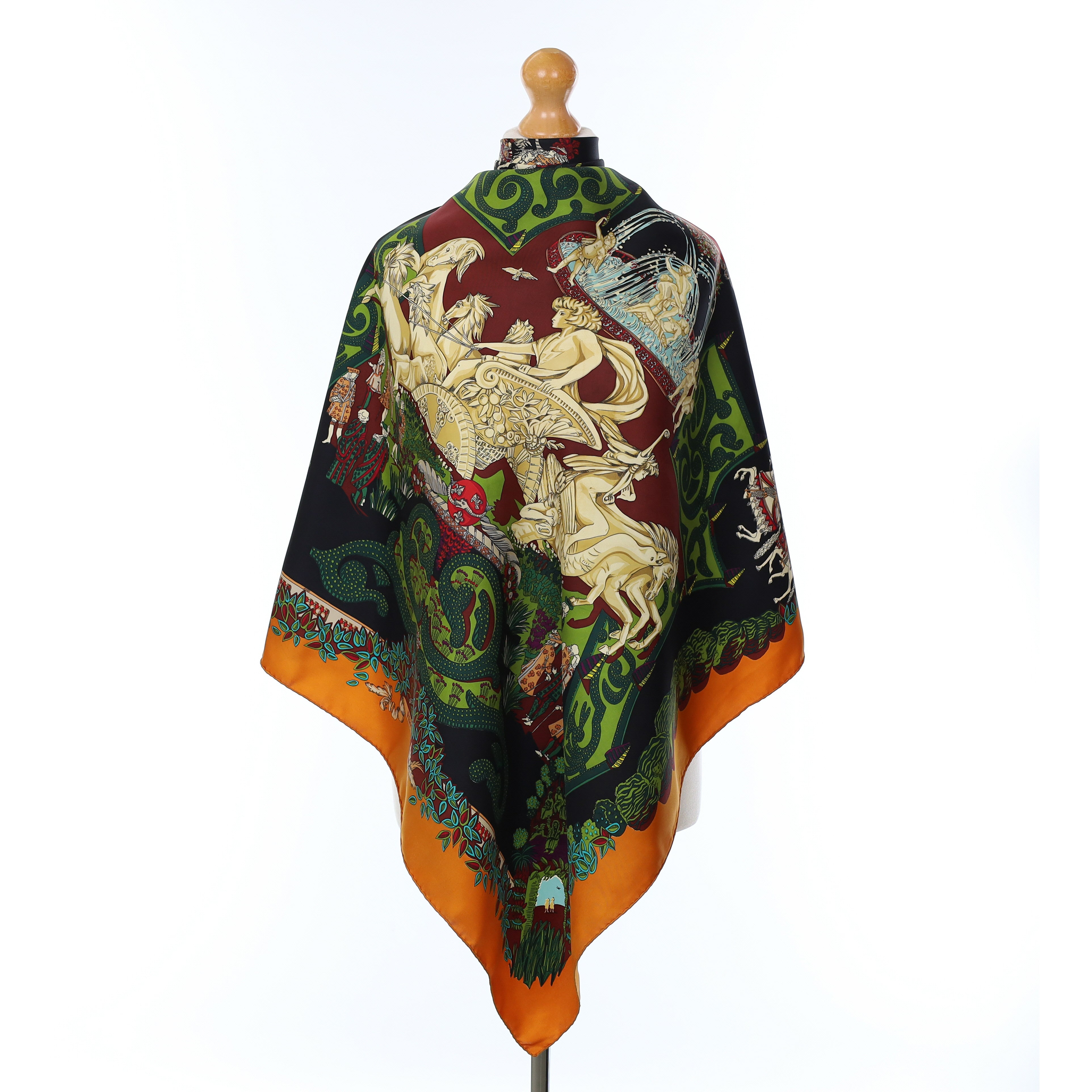 Hermès Le Paradis Du Roy Silk Scarf
