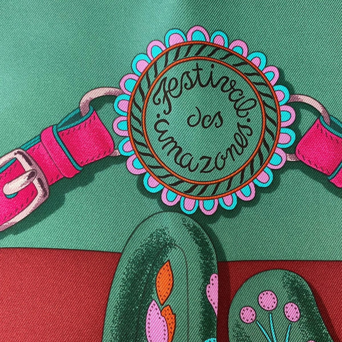 Brand New Boxed Hermès Festival des Amazones Silk Scarf