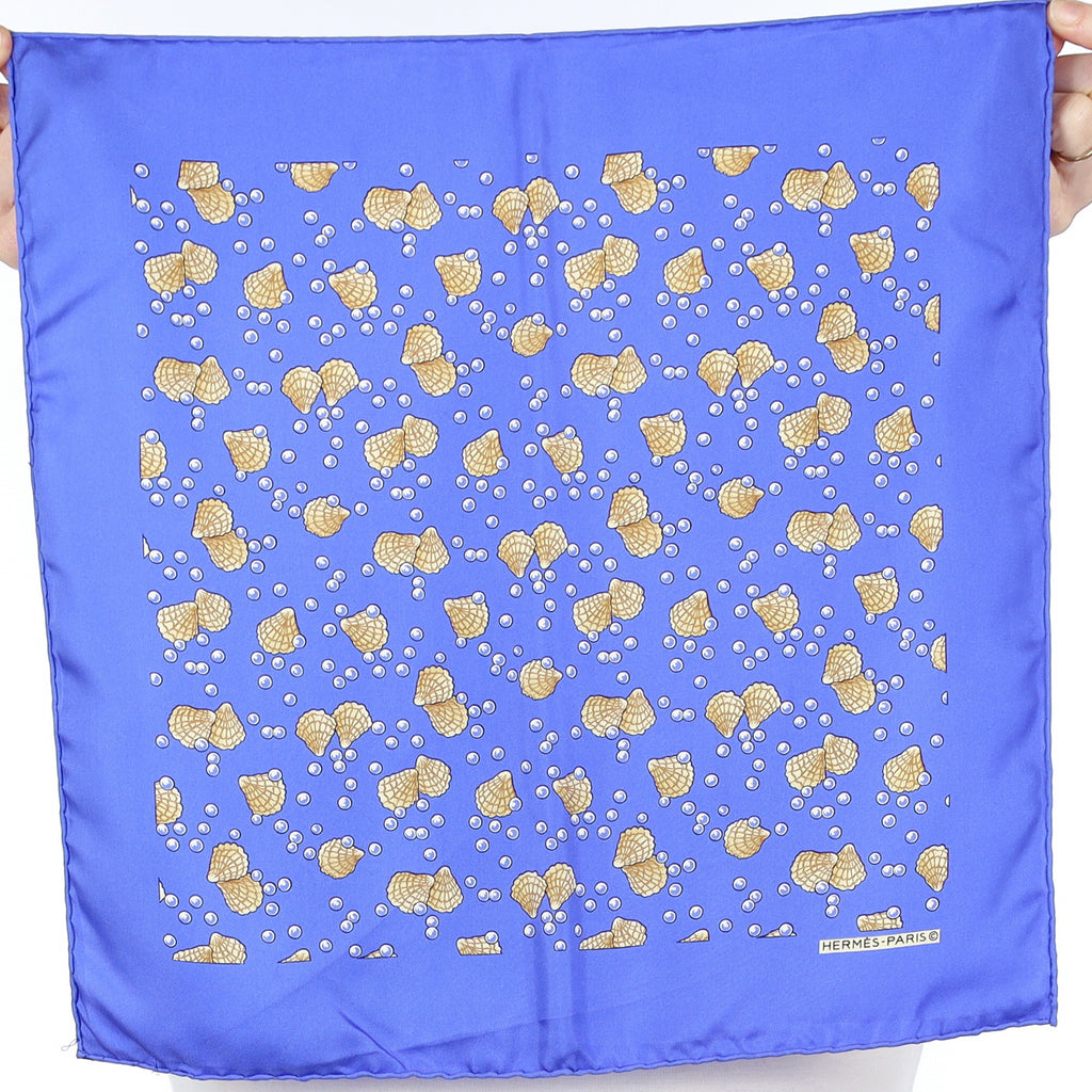 Hermès Seashells Nano Silk Scarf