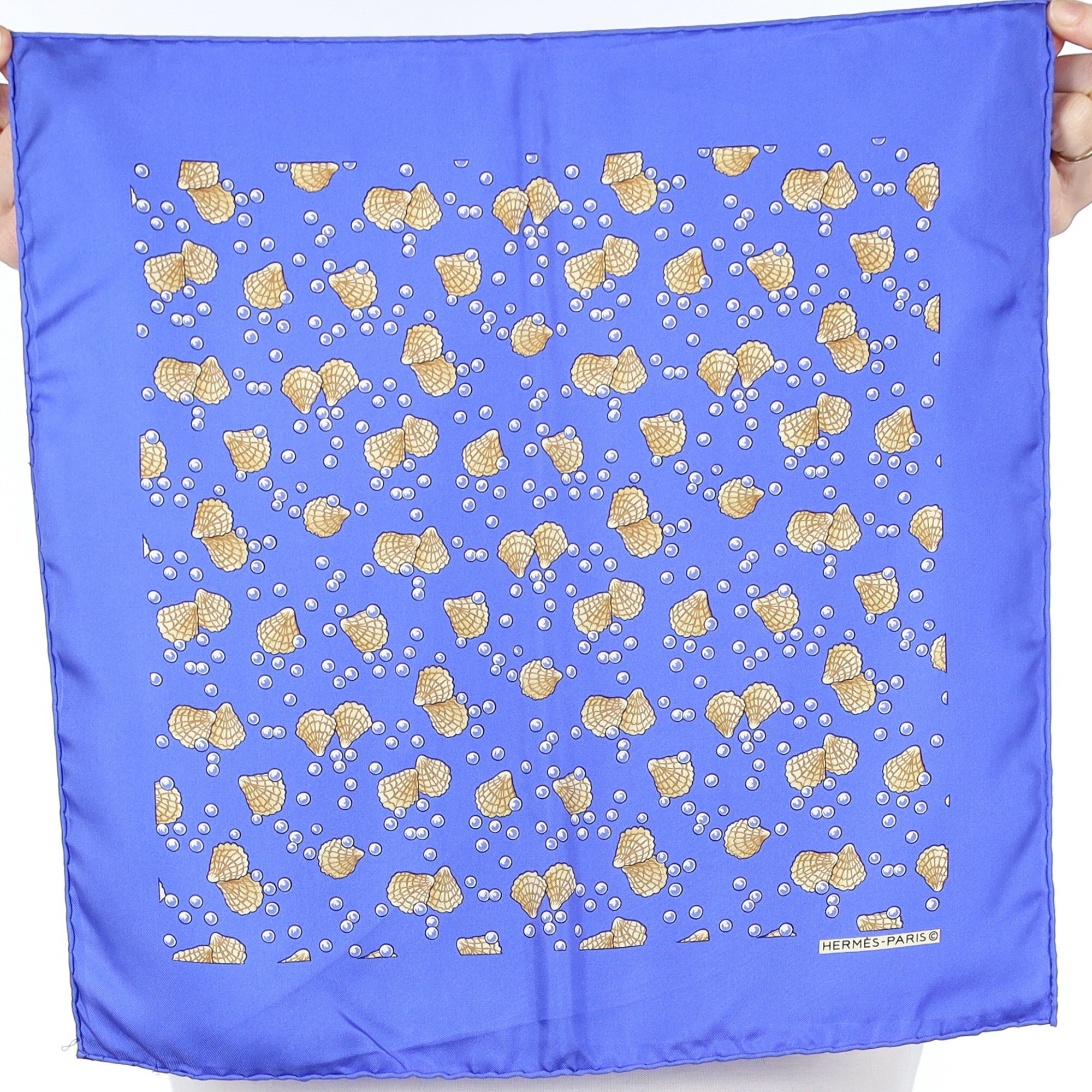 Hermès Seashells Nano Silk Scarf