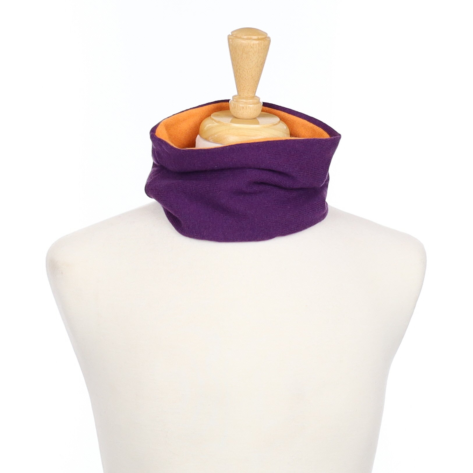 Blueberry and Sunset Orange Neck Warmer