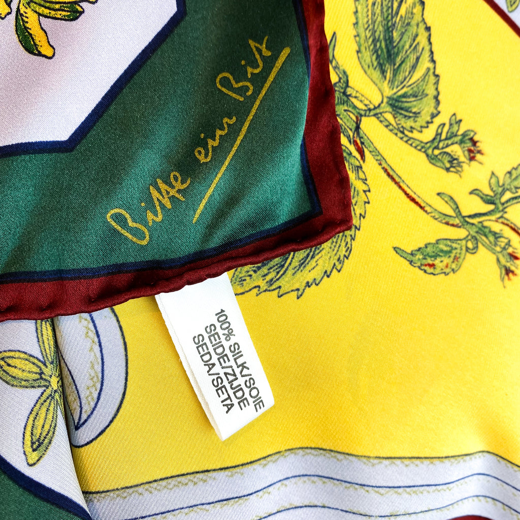 Striking Autumnal Satin Silk Scarf