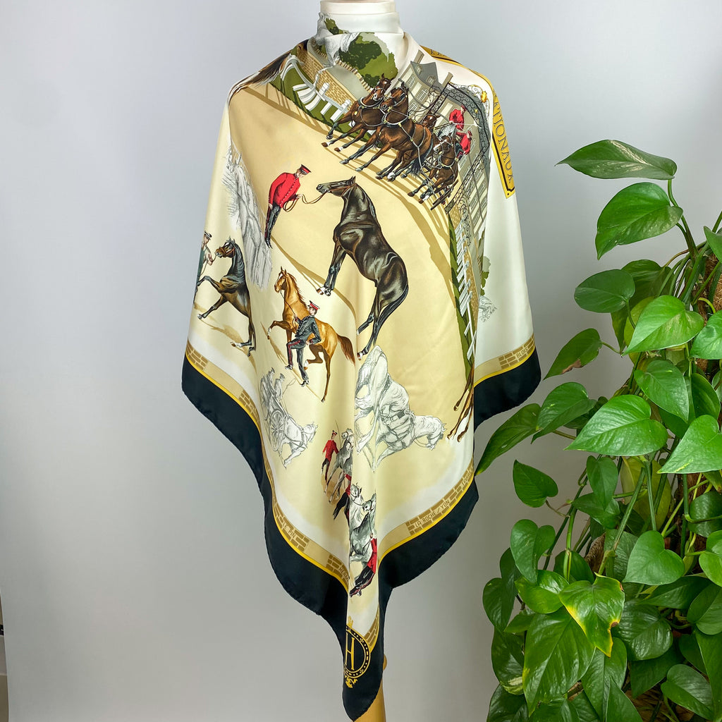 Hermès Les Haras Nationaux Silk Scarf