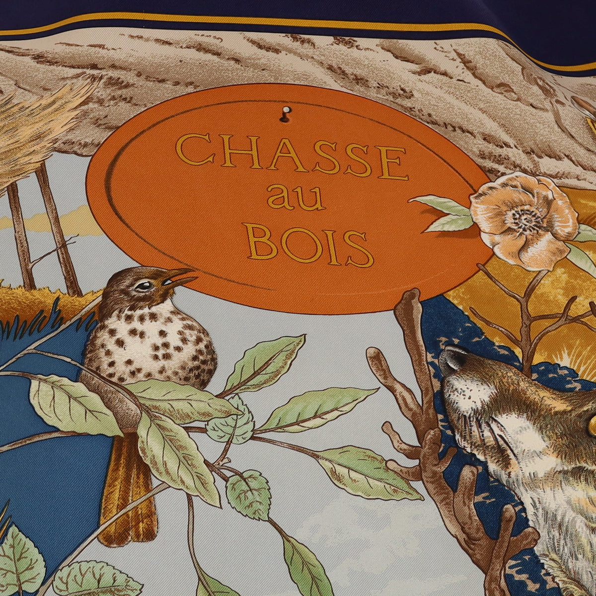 Hermès Chasse Au Bois Silk Scarf