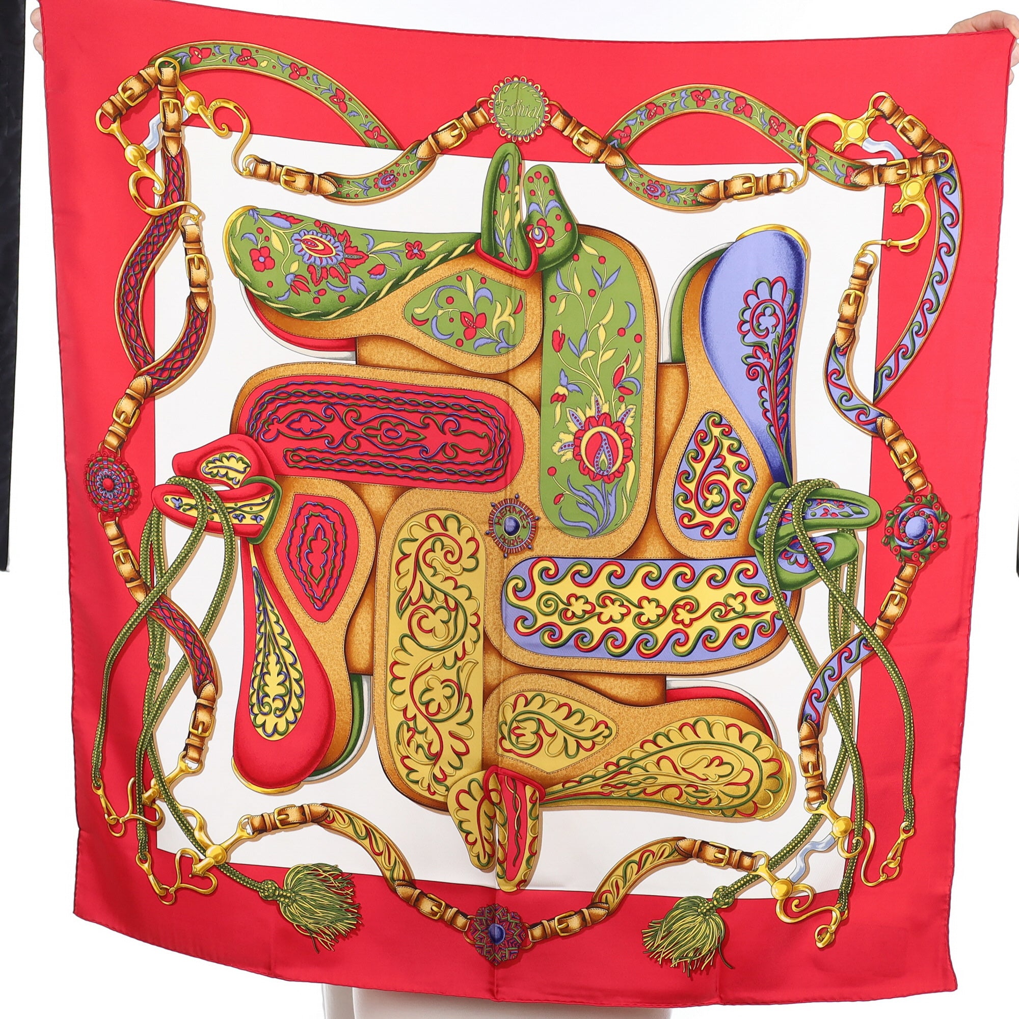 Hermès Festival Silk Scarf