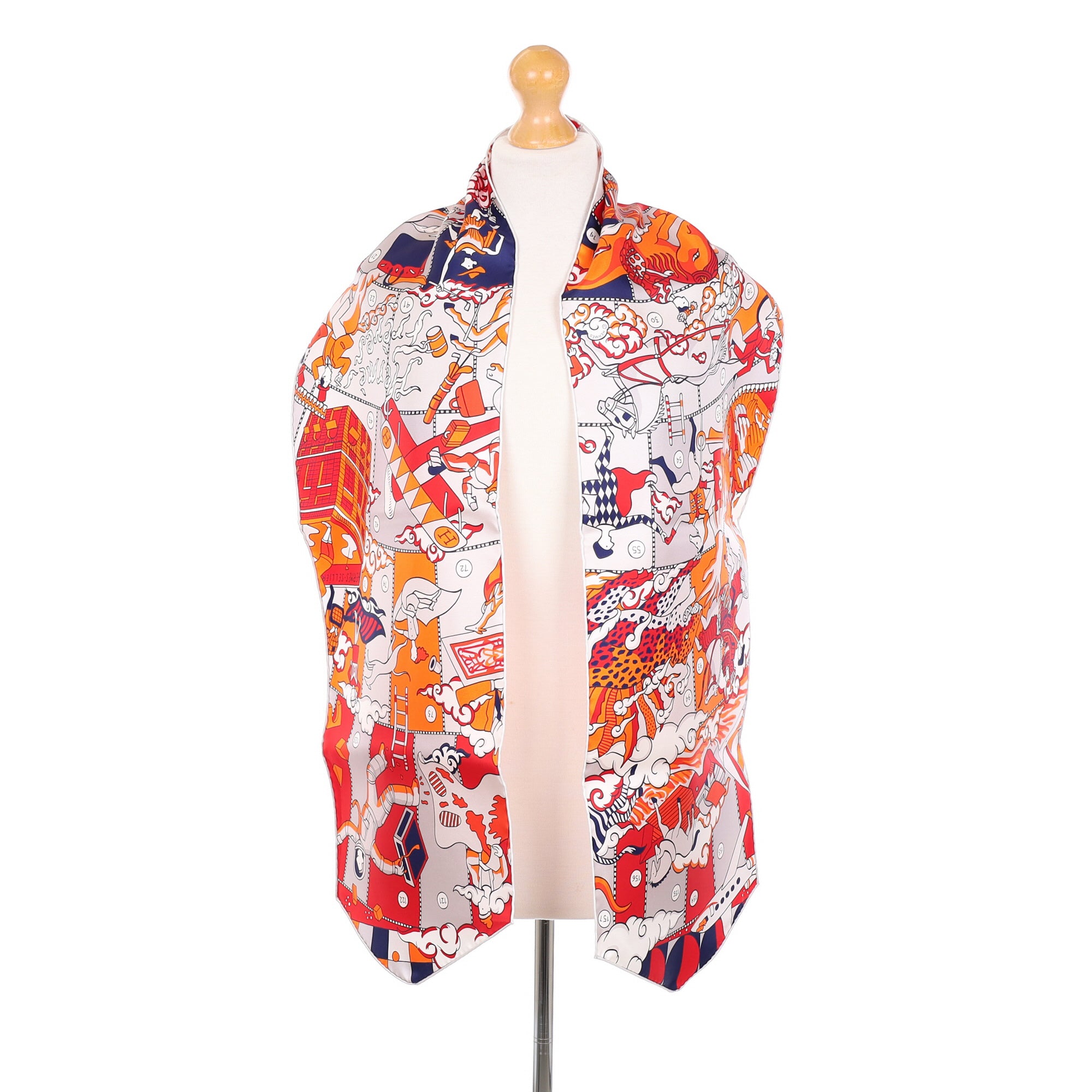 Brand New Boxed Hermès L’Epoppee Silk Scarf