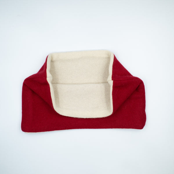 Postbox Red and Cream Neck Warmer