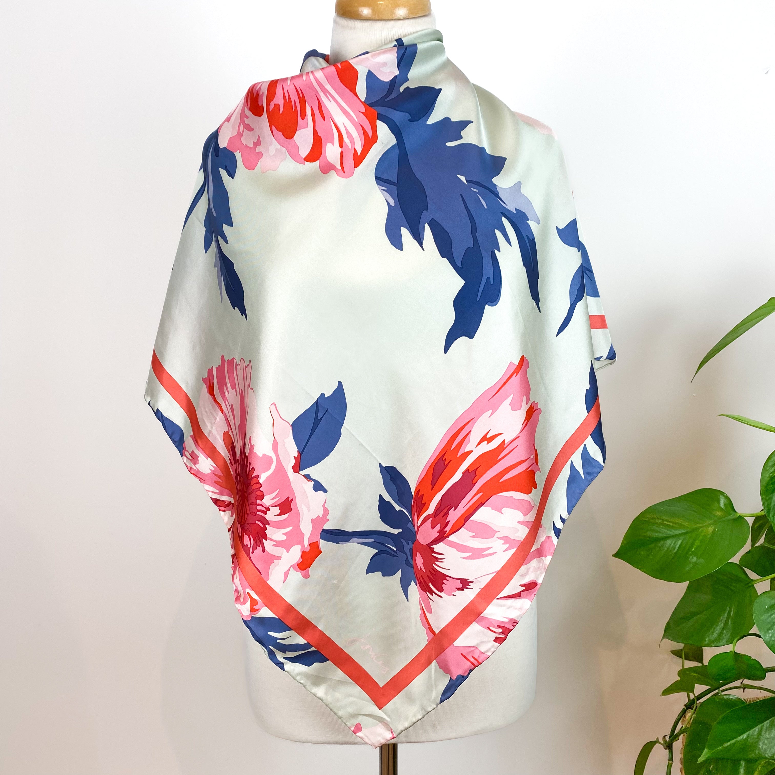 Brand New Joules Floral Silk Scarf
