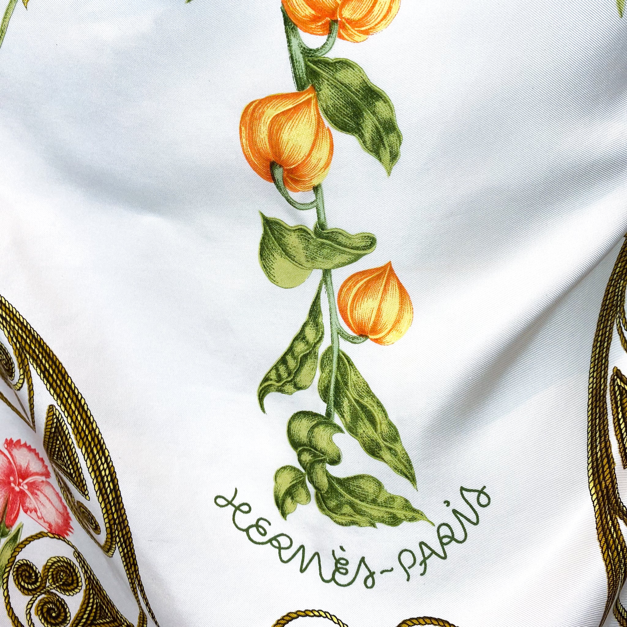 Rare Boxed Hermes Arabesque 1963 Designer Silk Scarf