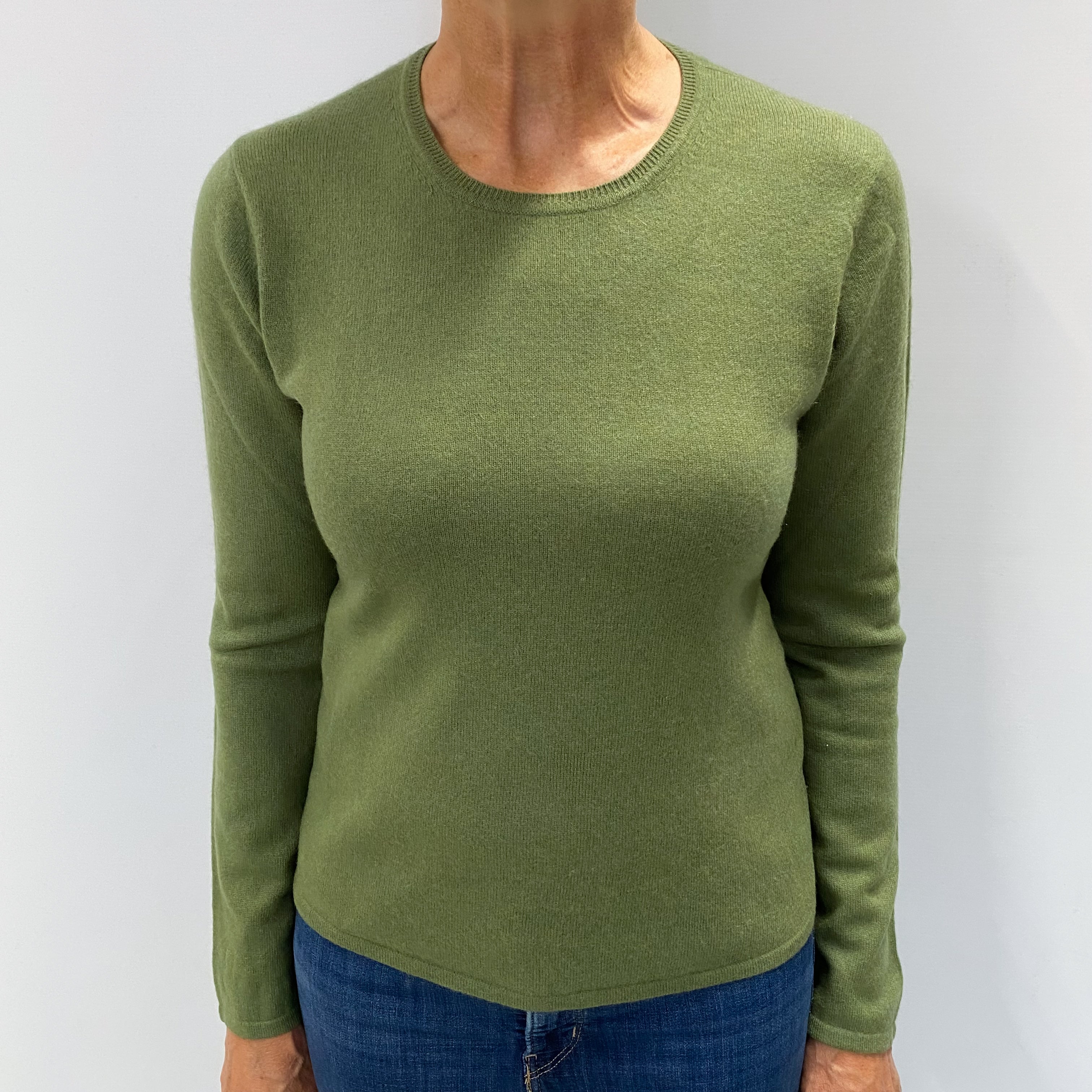 Green Green Cashmere Crew Neck Jumper Medium