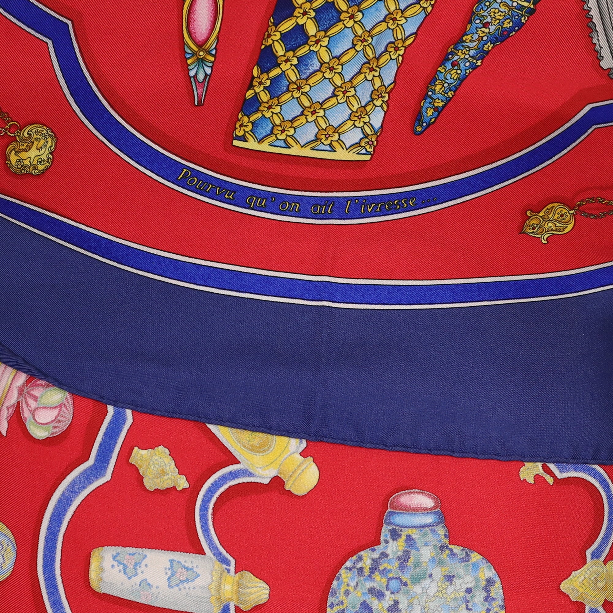 Hermès Qu ‘Importe Le Flacon Silk Scarf