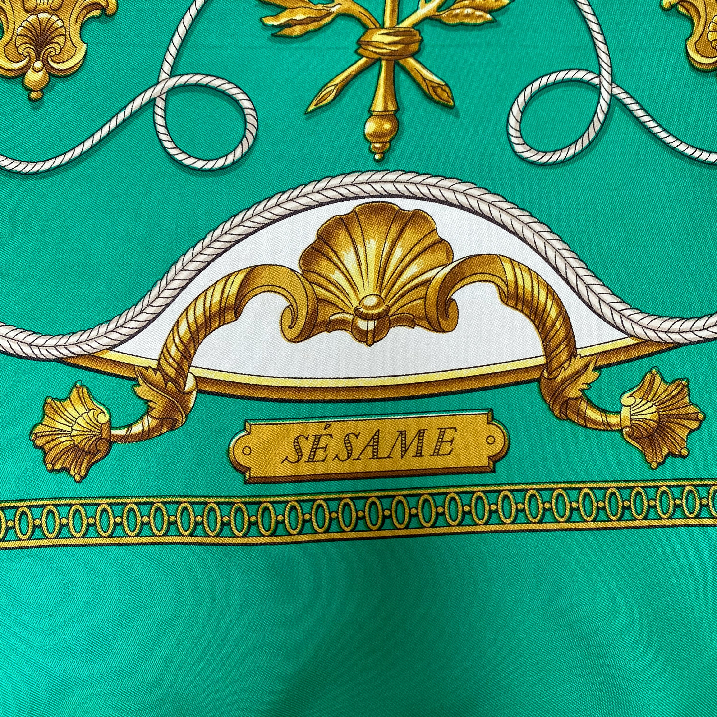 Boxed Hermès Sesane 1971 Silk Scarf