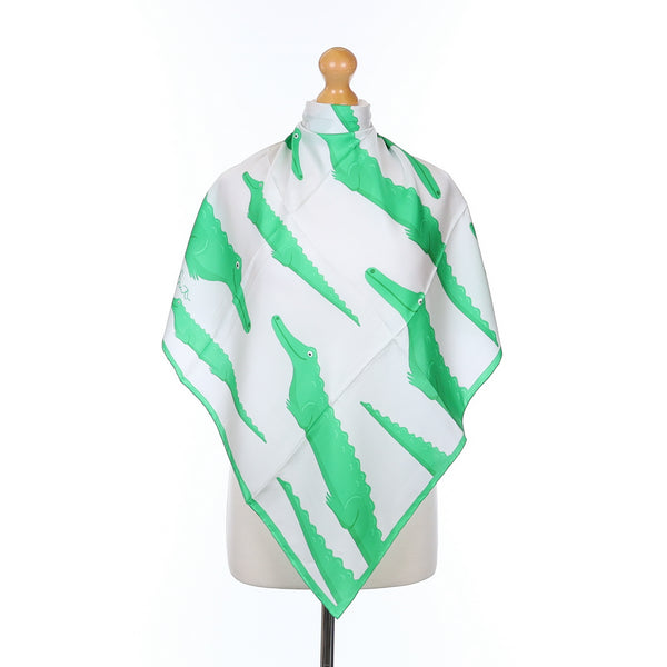 Brand New Fenella Smith Crocodile Silk Scarf