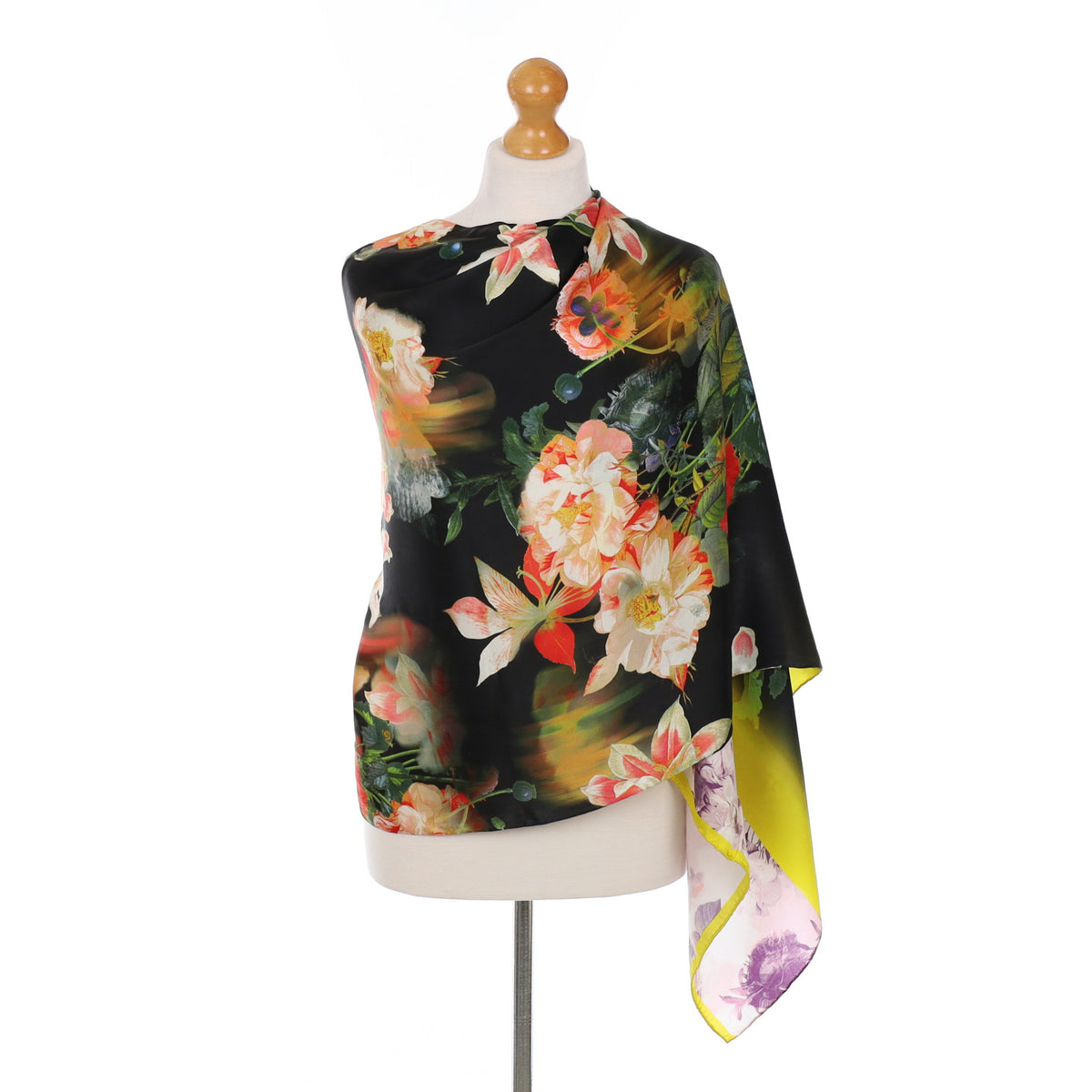 Ted Baker Bold Floral Wrap Silk Scarf