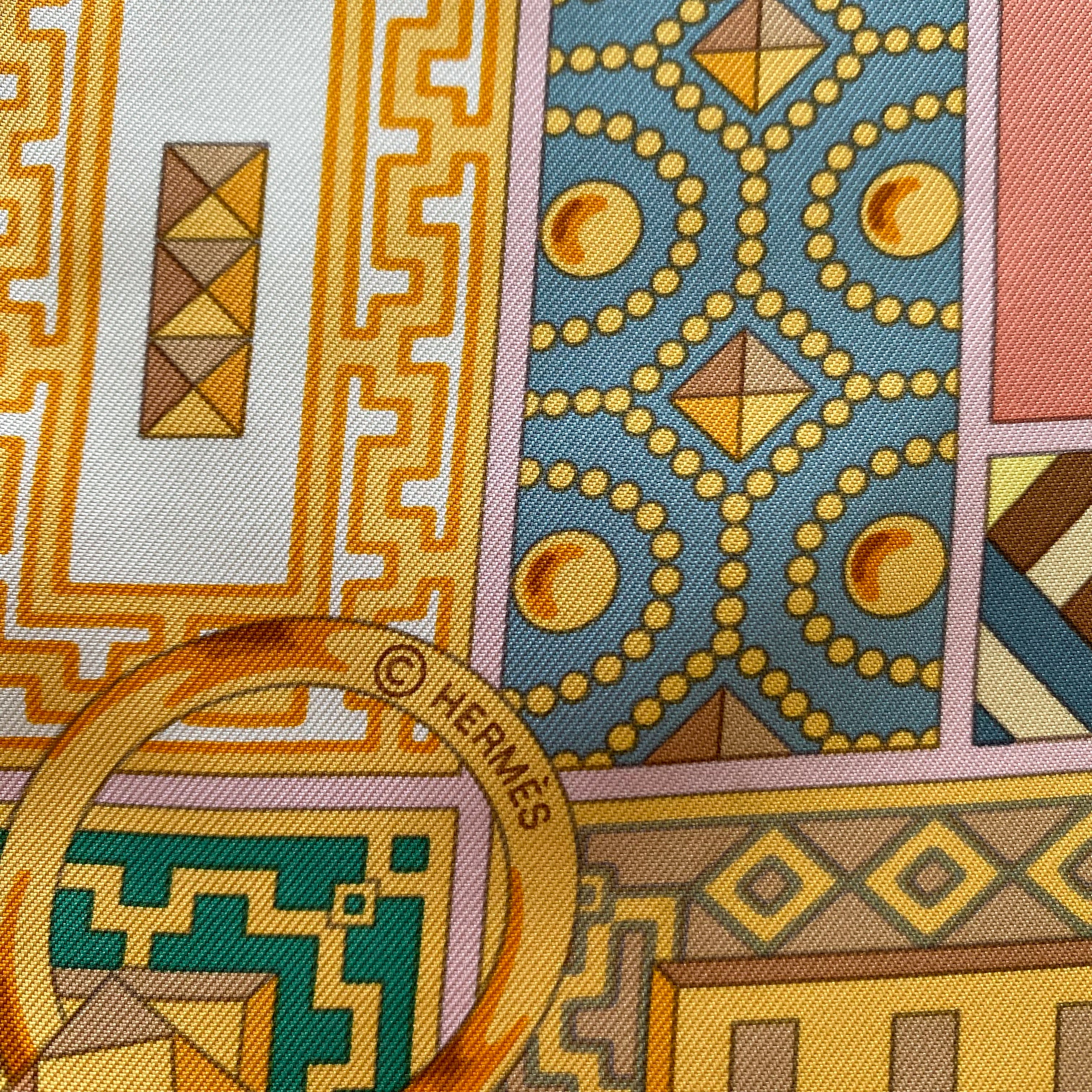 Boxed Hermès Colliers de Chiens Silk Scarf