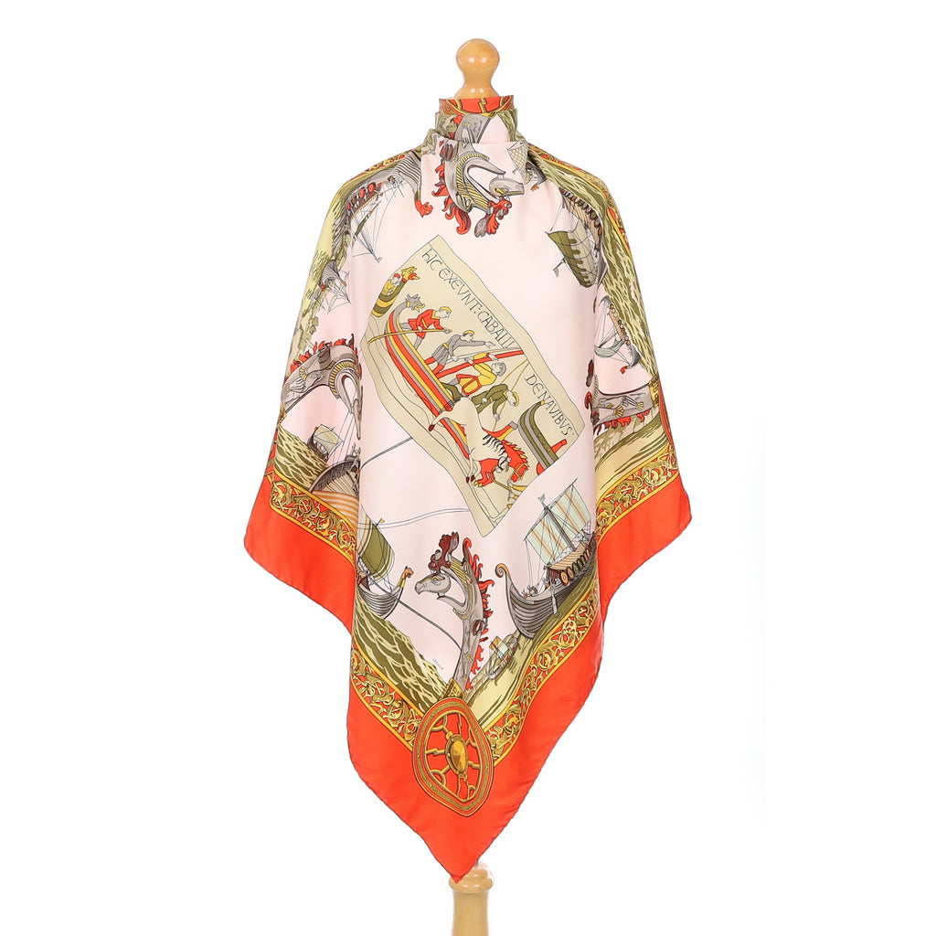 Hermès Les Normands Silk Scarf