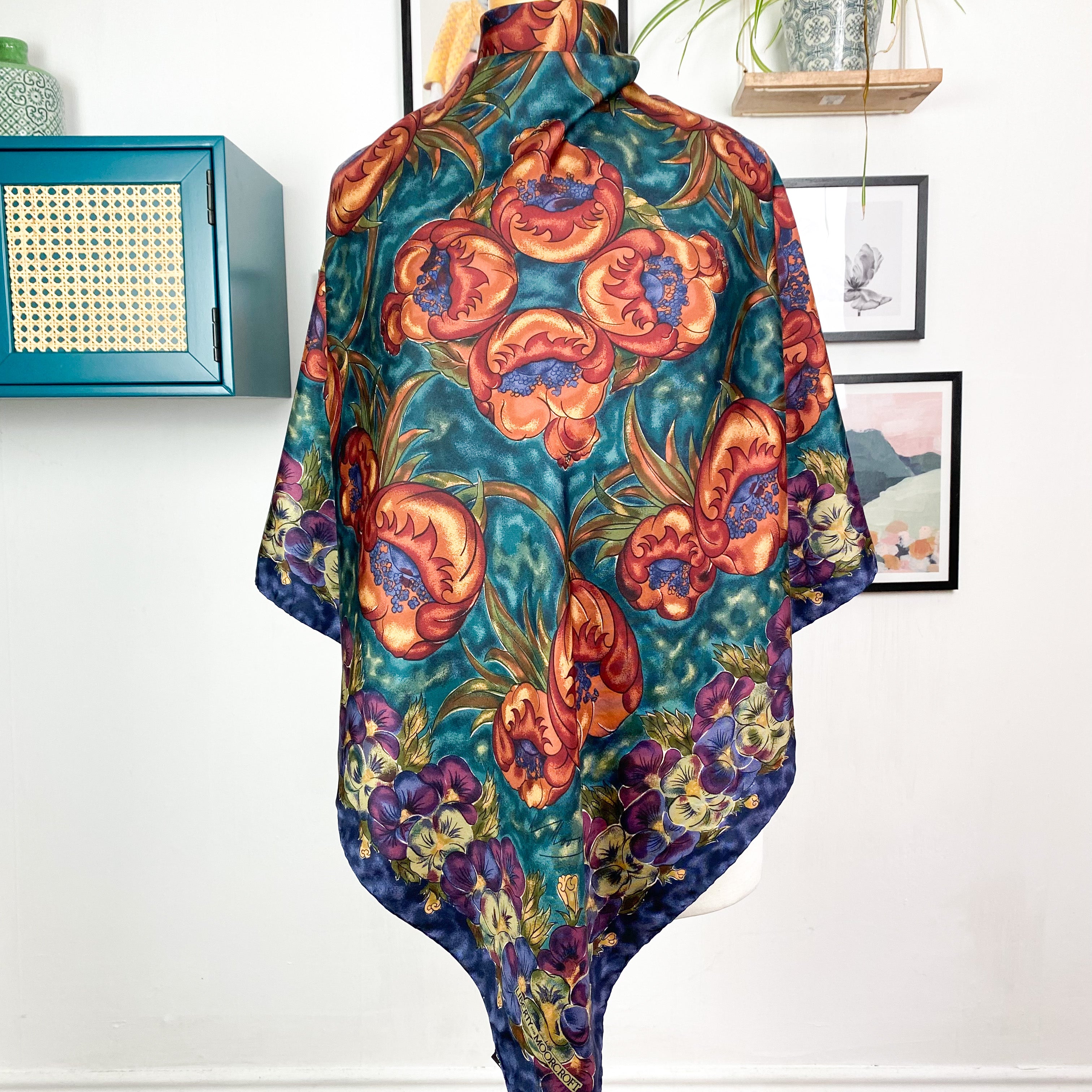 Liberty Floral Design Vintage Silk Scarf