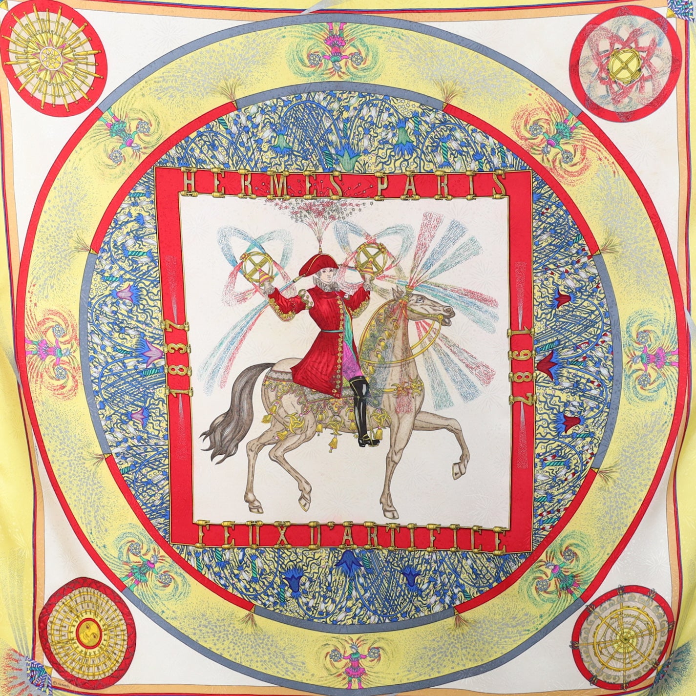 Hermès Feux D’artifice Silk Scarf