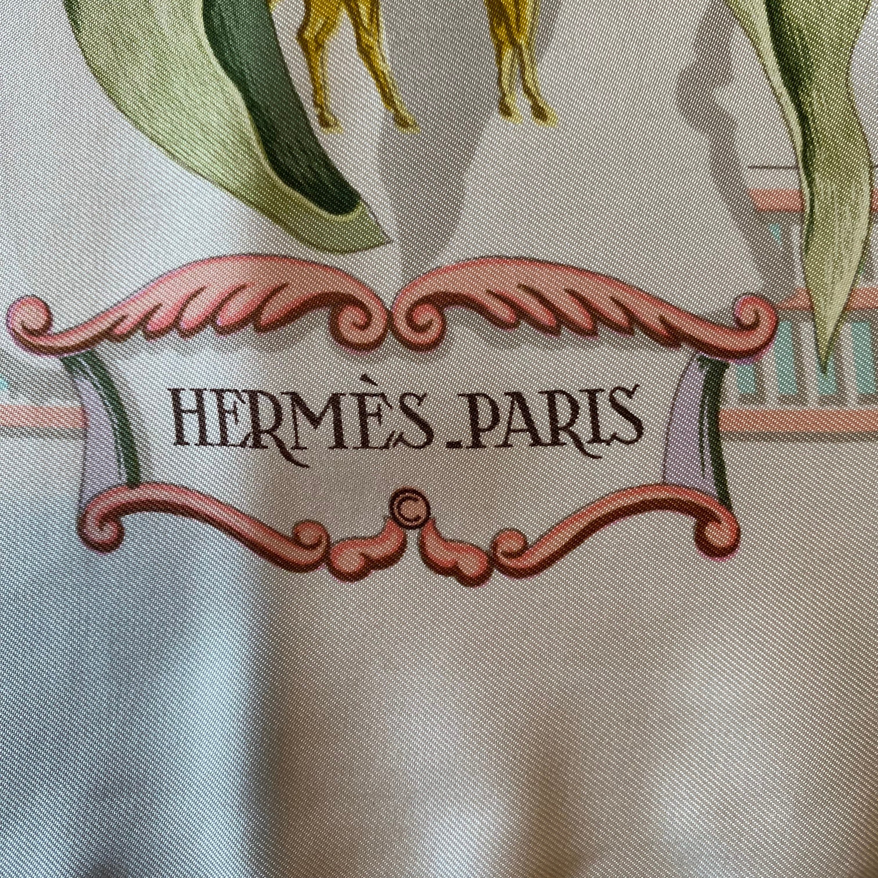 Hermès La France Hippique Silk Scarf Rare